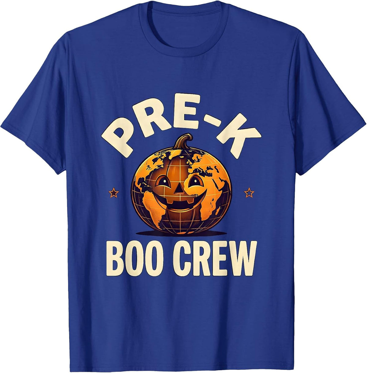 Pre-K Boo Crew Funny Preschool Teacher Halloween Group T-Shirt - Royal Blue