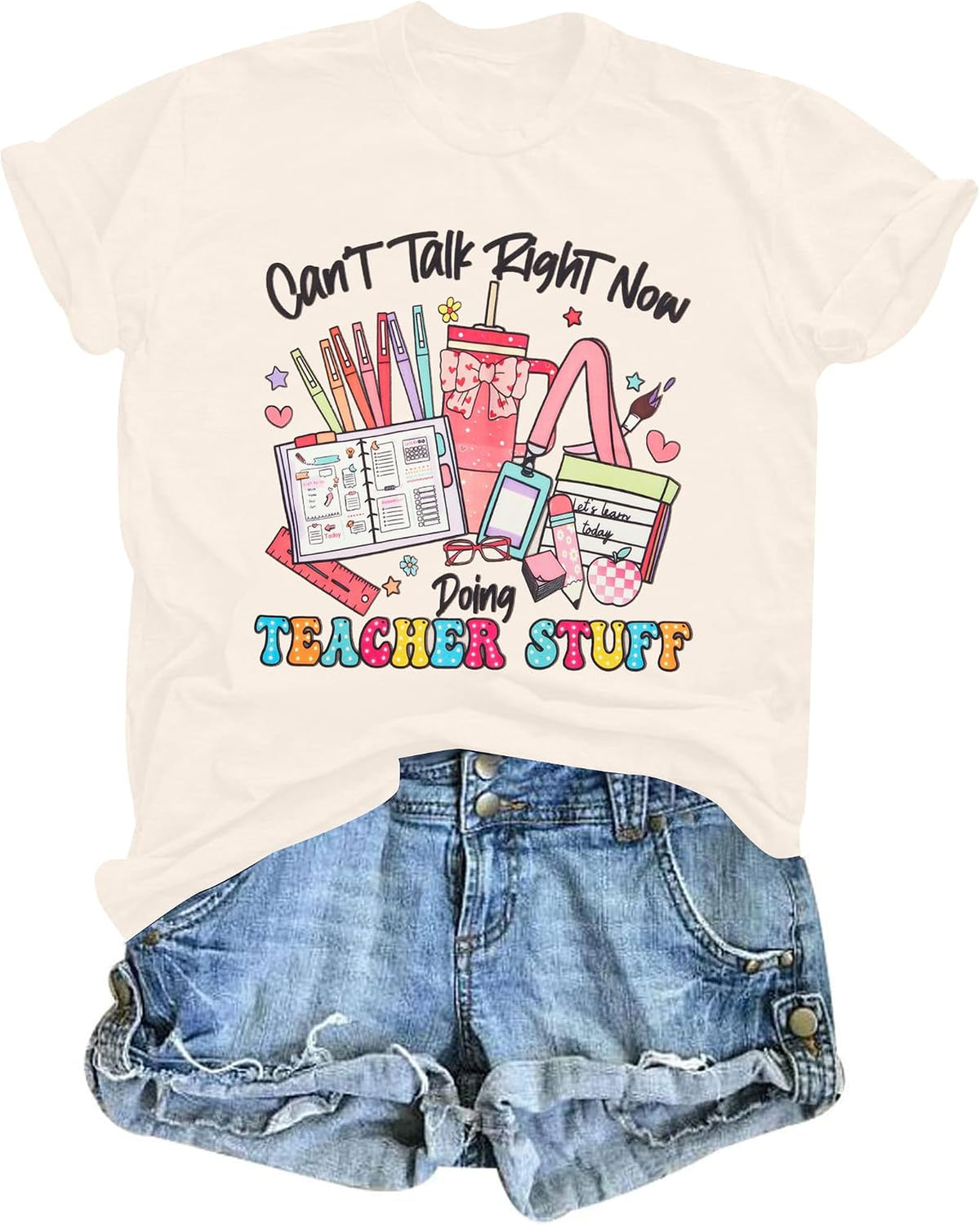 Book T-Shirts for Women It's A Good Day to Read Shirts Book Lovers Shirt Casual Short Sleeve Tee Tops - Apricot-dt