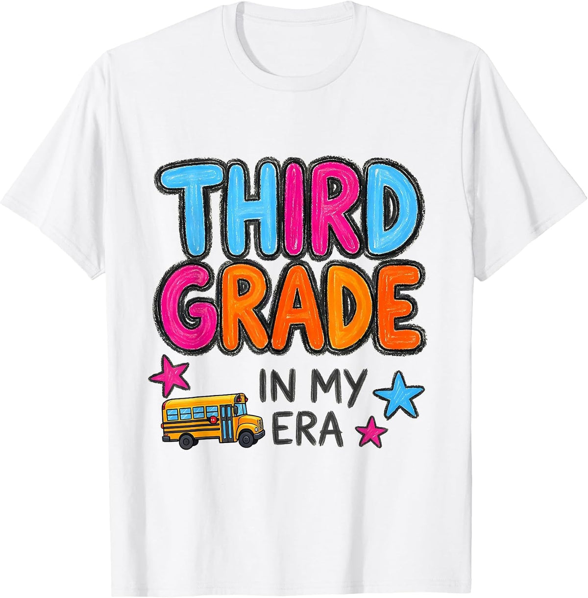 Men's In My Third Grade Era Naive Kidcore Back to School T-Shirt - White