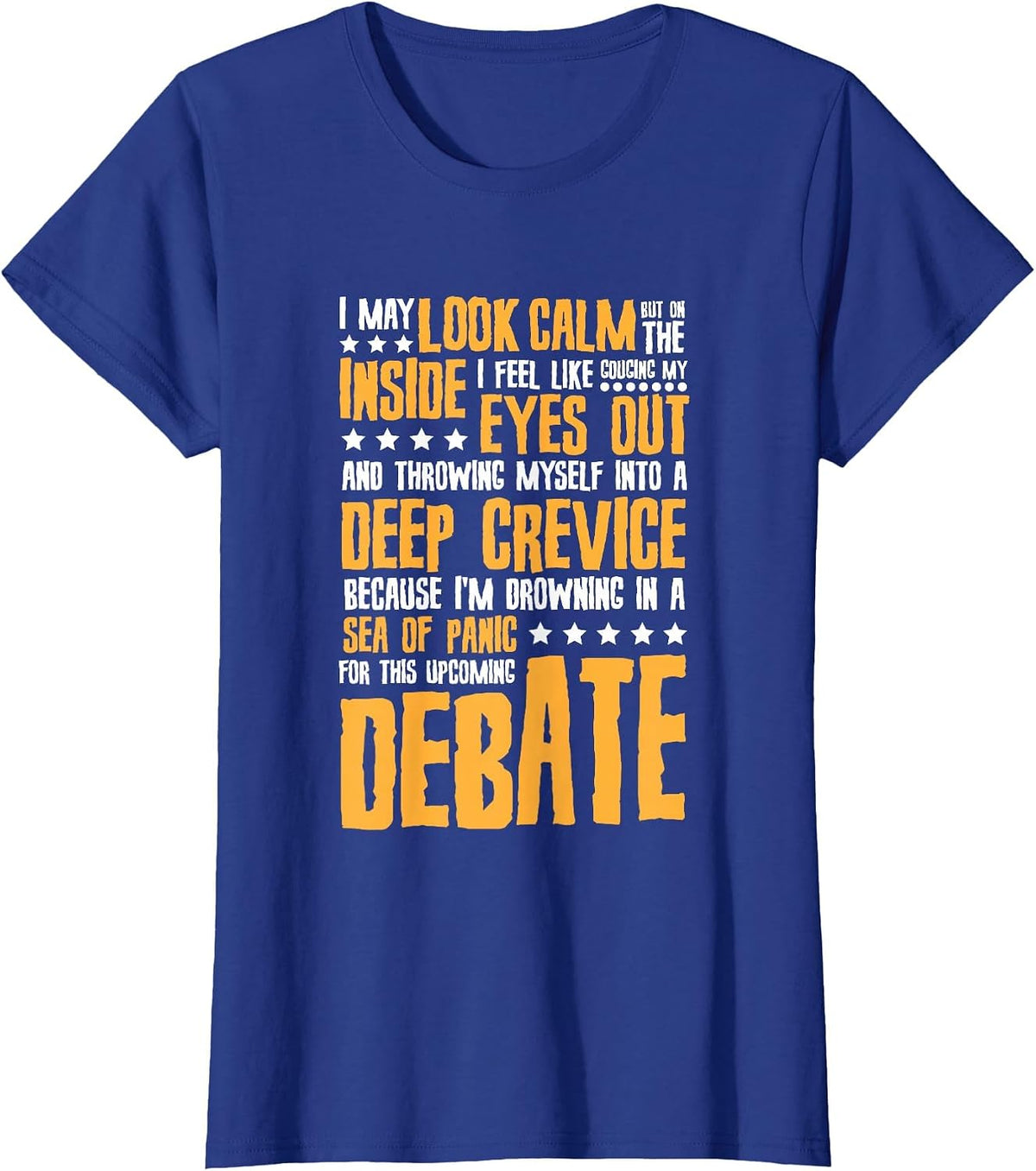 Topicality College Debaters Speech High School Debate Team T-Shirt - Royal Blue