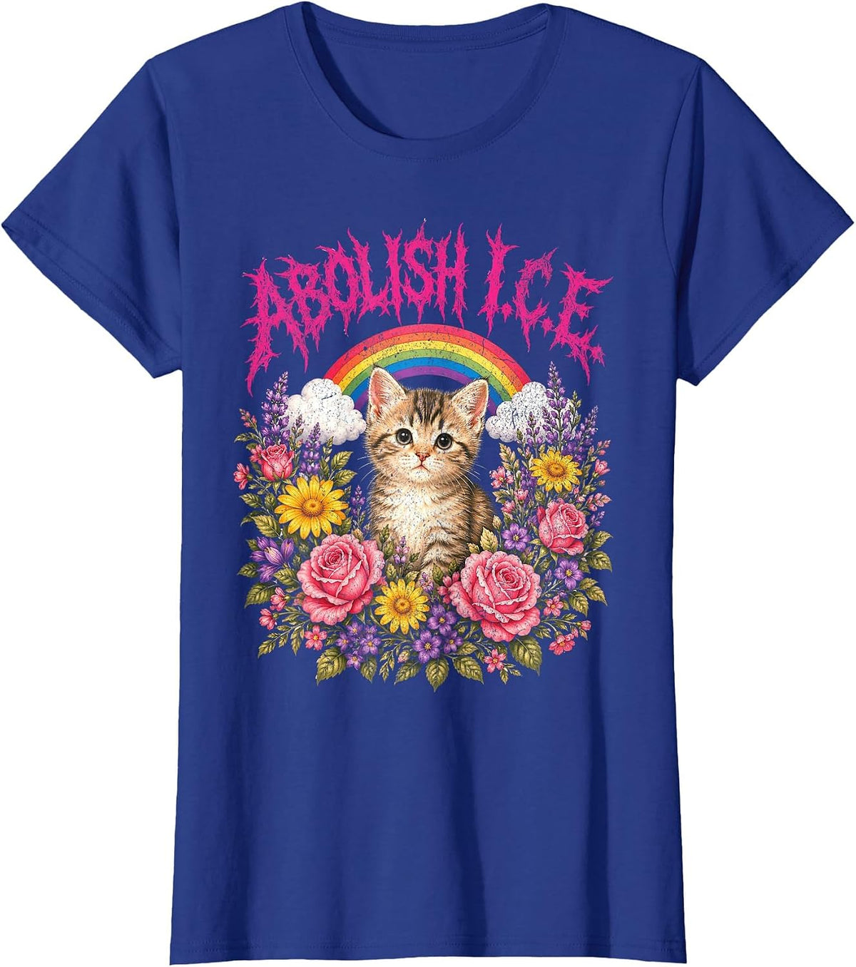 Abolish ICE Heavy Metal T-Shirt - Royal Blue