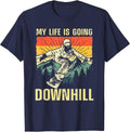 Cool Snowboarding Art for Men Women Snowboard Snowboarder T-Shirt - Navy Blue