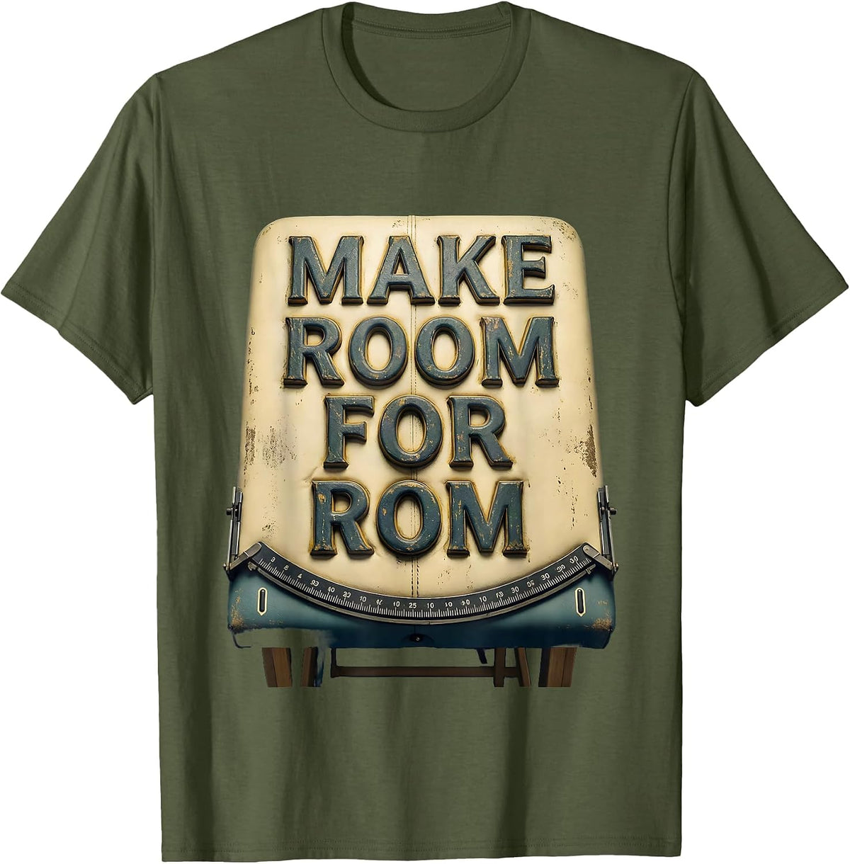 Make Room For ROM Vintage Physical Therapist OT PT Humor T-Shirt - Olive Green