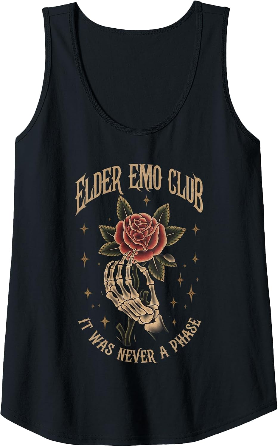 Elder Emo Club - It was Never a Phase Tank Top - Black