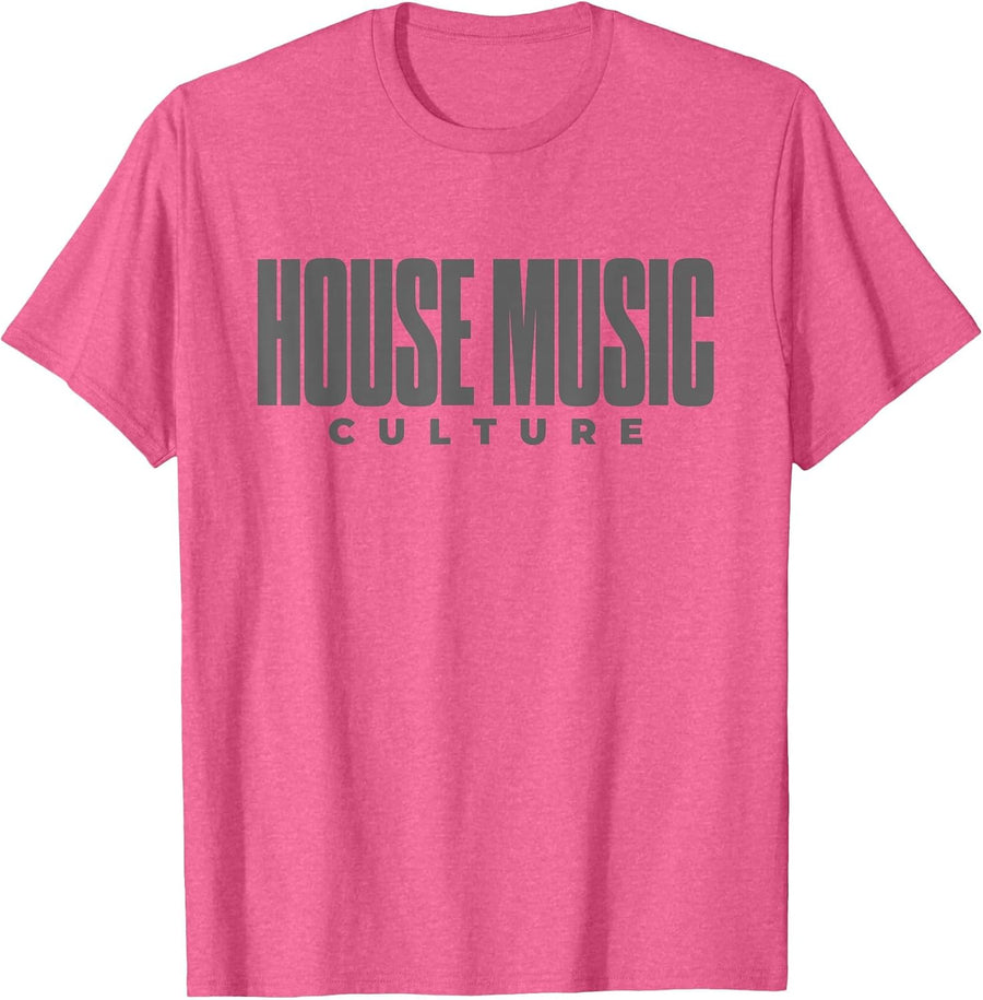 House Music Culture - EDM DJ T-Shirt - Pink Heather