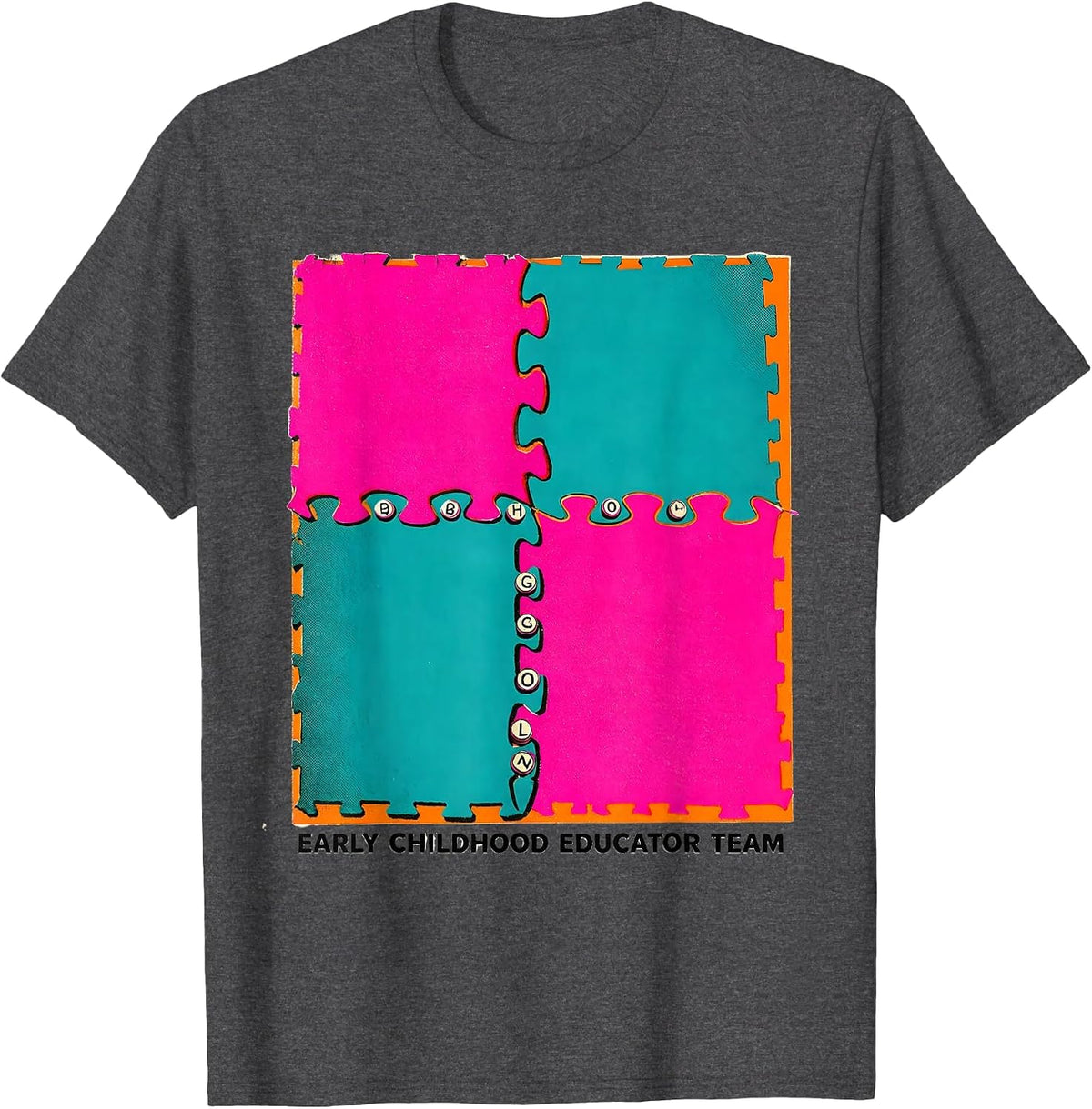 Early Childhood Educator Team Head Start Preschool Teacher T-Shirt - Dark Heather Grey