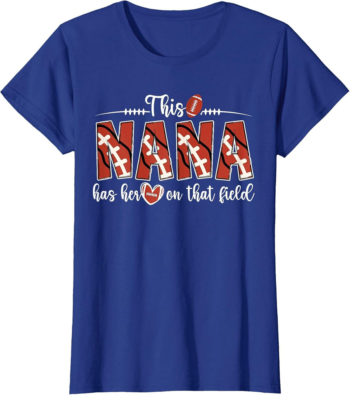 Football Nana of A Football Player Nana T-Shirt - Royal Blue
