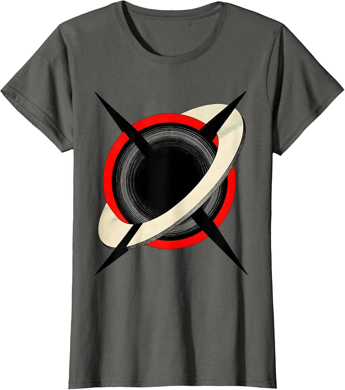 Women's Black Hole Physics Astrophysical Science Enthusiast T-Shirt - Asphalt Grey