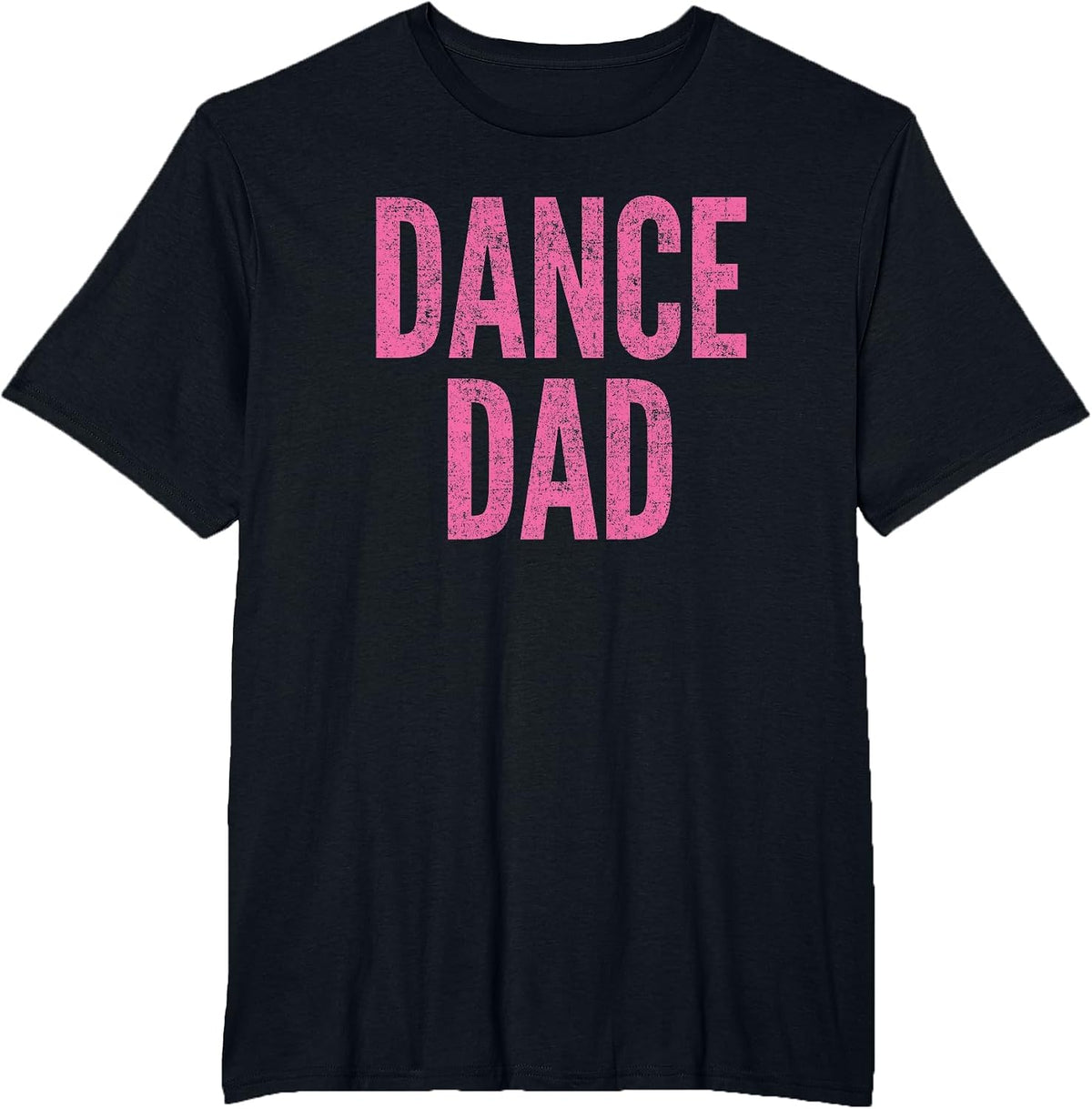 Dance Dad Pink Matching Parents T-Shirt - Black