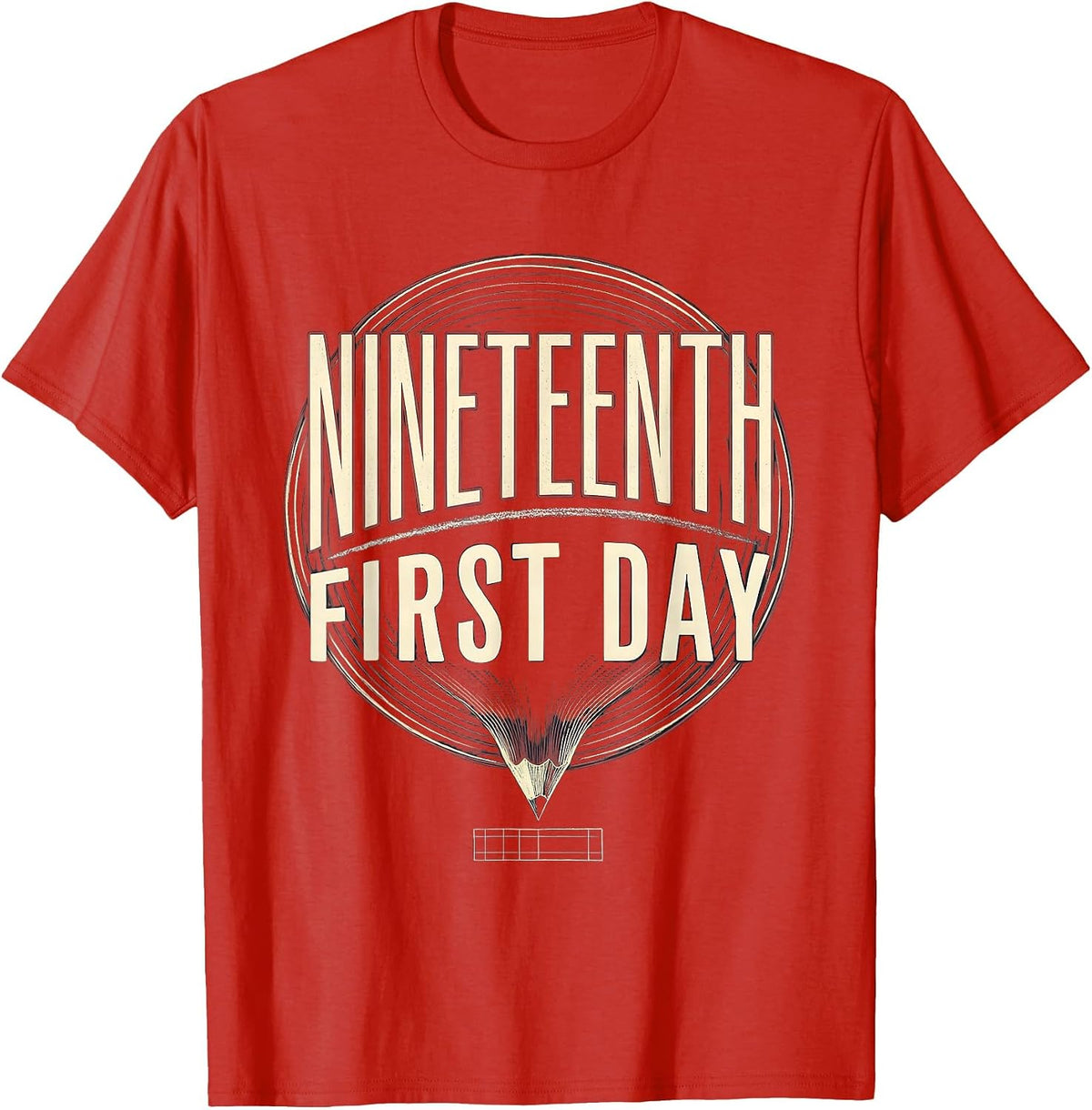 Men's Nineteenth First Day Funny Teacher Back To School First Day T-Shirt - Red