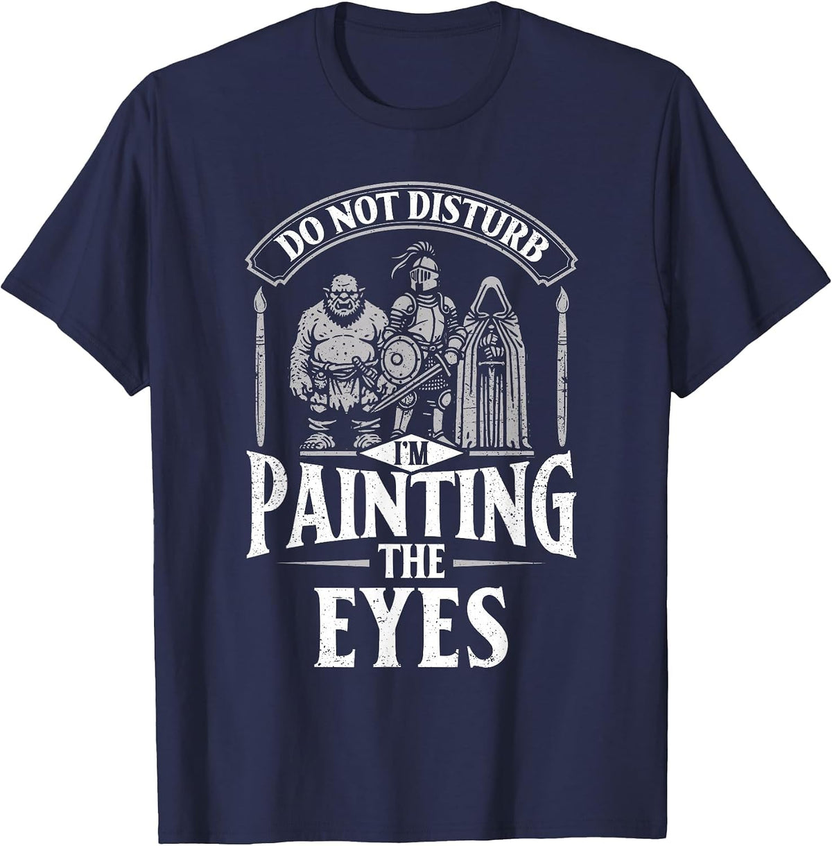 Miniature Painter Funny Painting Miniatures T-Shirt - Navy Blue