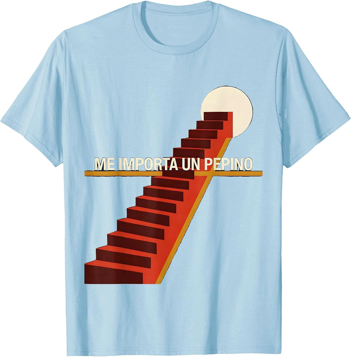 Men's Me Importa Un Pepino Funny Spanish Slang Latino Heritage T-Shirt - Baby Blue