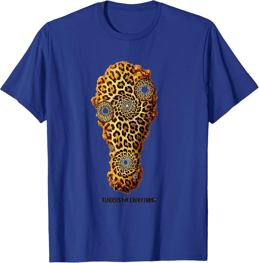 Tenders Fix Everything Chicken Lover Design T-Shirt - Royal Blue