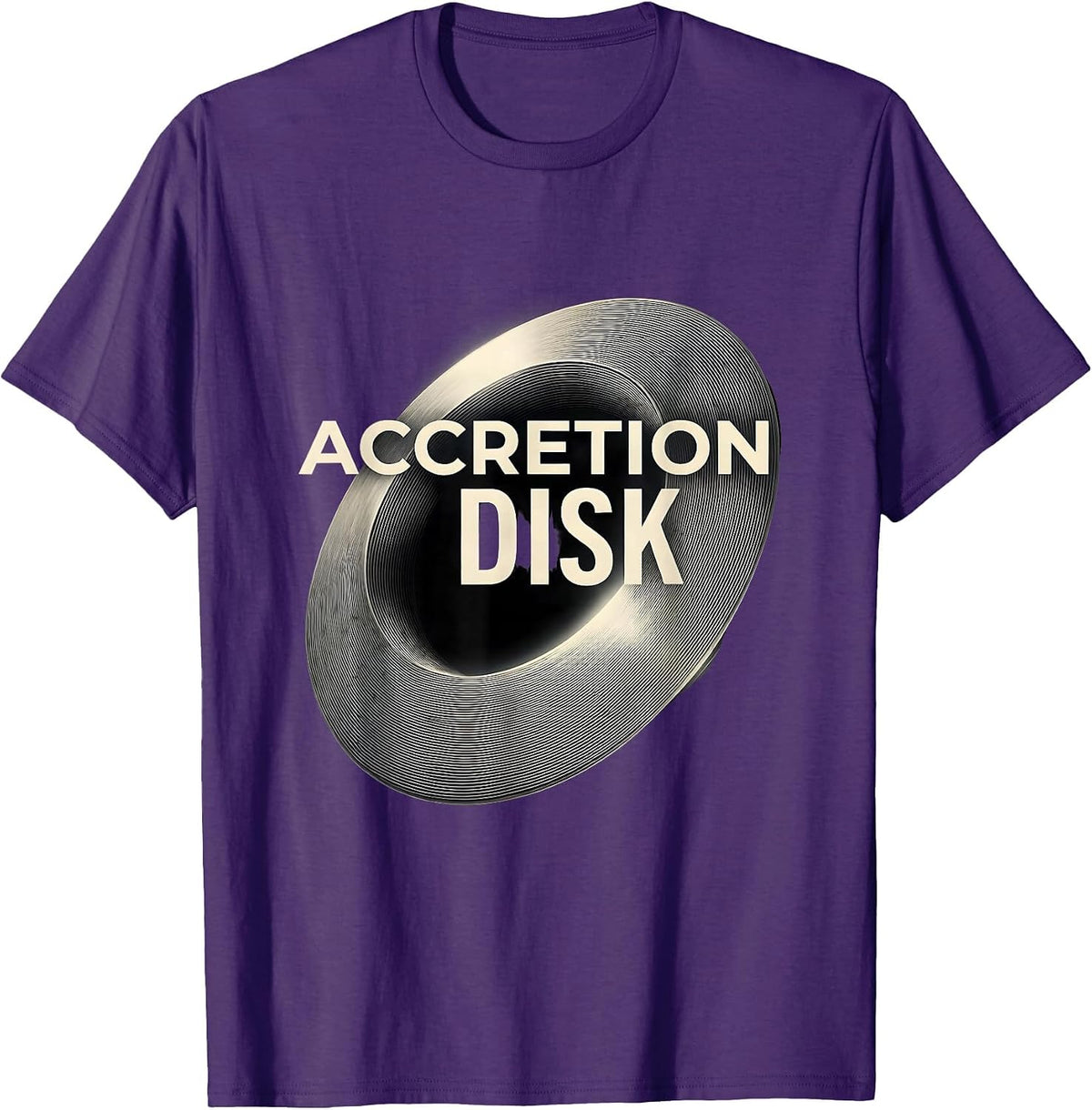 Men's Accretion Disk Physics Astrophysics Science Lover Universe T-Shirt - Purple