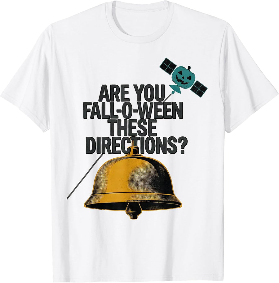 Men's Are You Fall-O-Ween These Directions Midcentury Modern T-Shirt - White