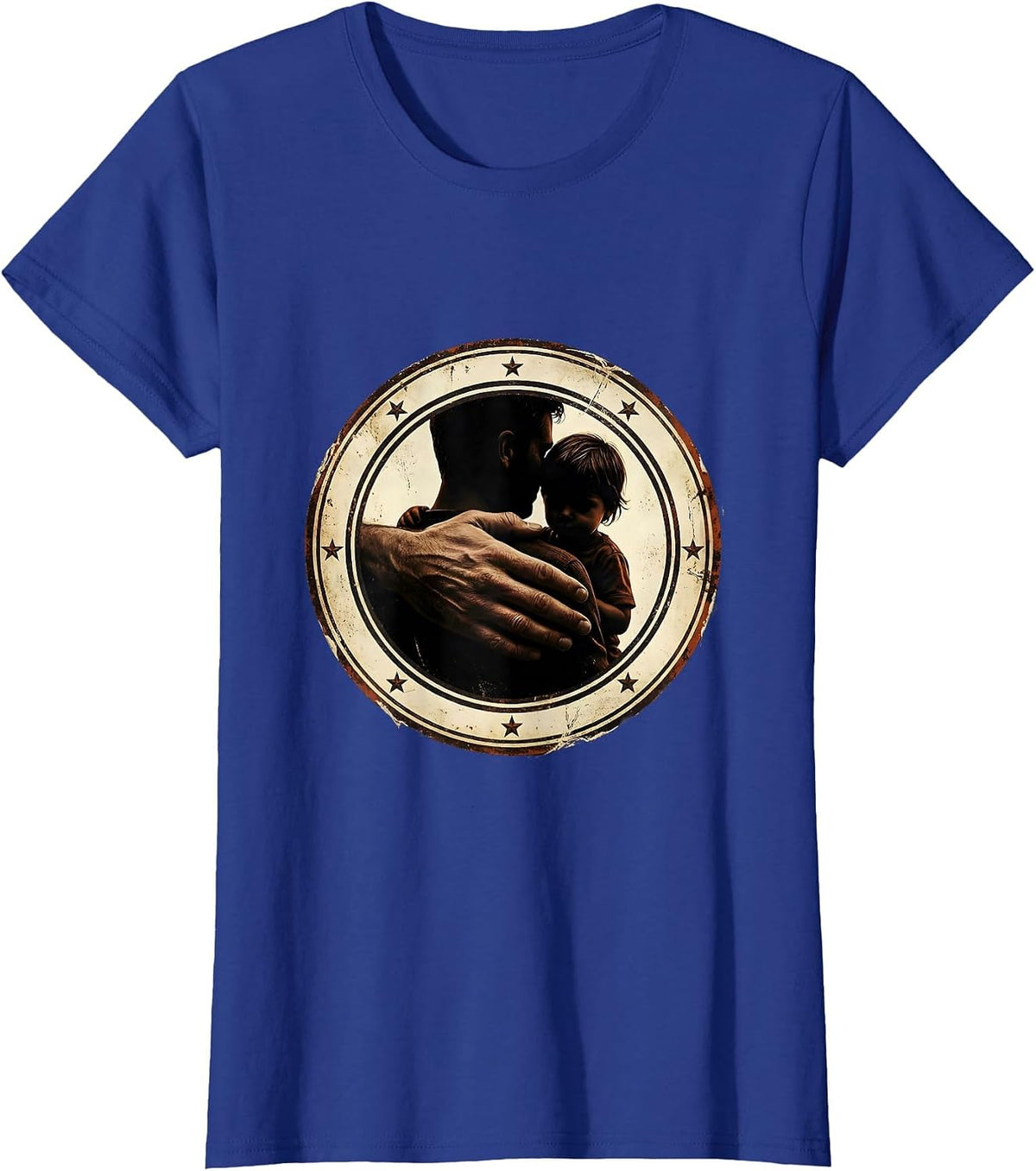 Women's Paraprofessional Supportive Hand Graphic T-Shirt - Royal Blue