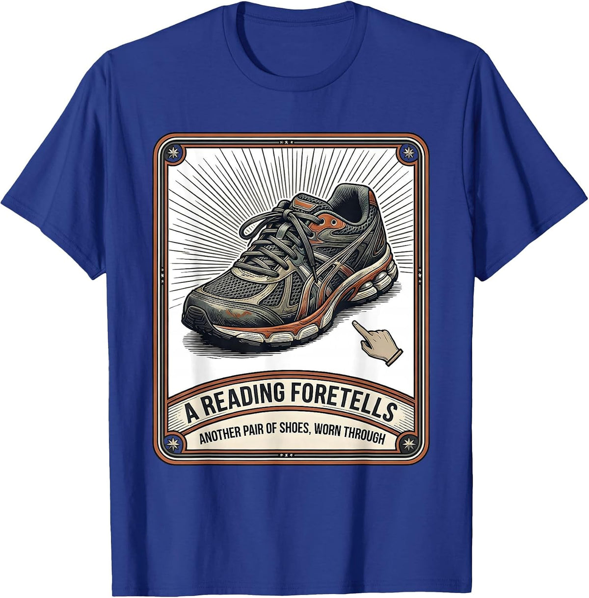 A Reading Foretells: Another Pair Of Shoes, Worn Through T-Shirt - Royal Blue