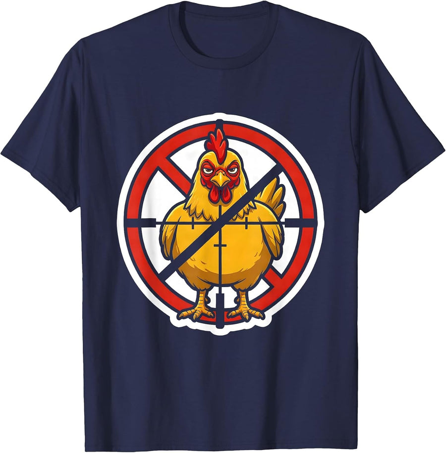 Chicken Butt Funny Chicken Lover Gift T-Shirt - Navy Blue