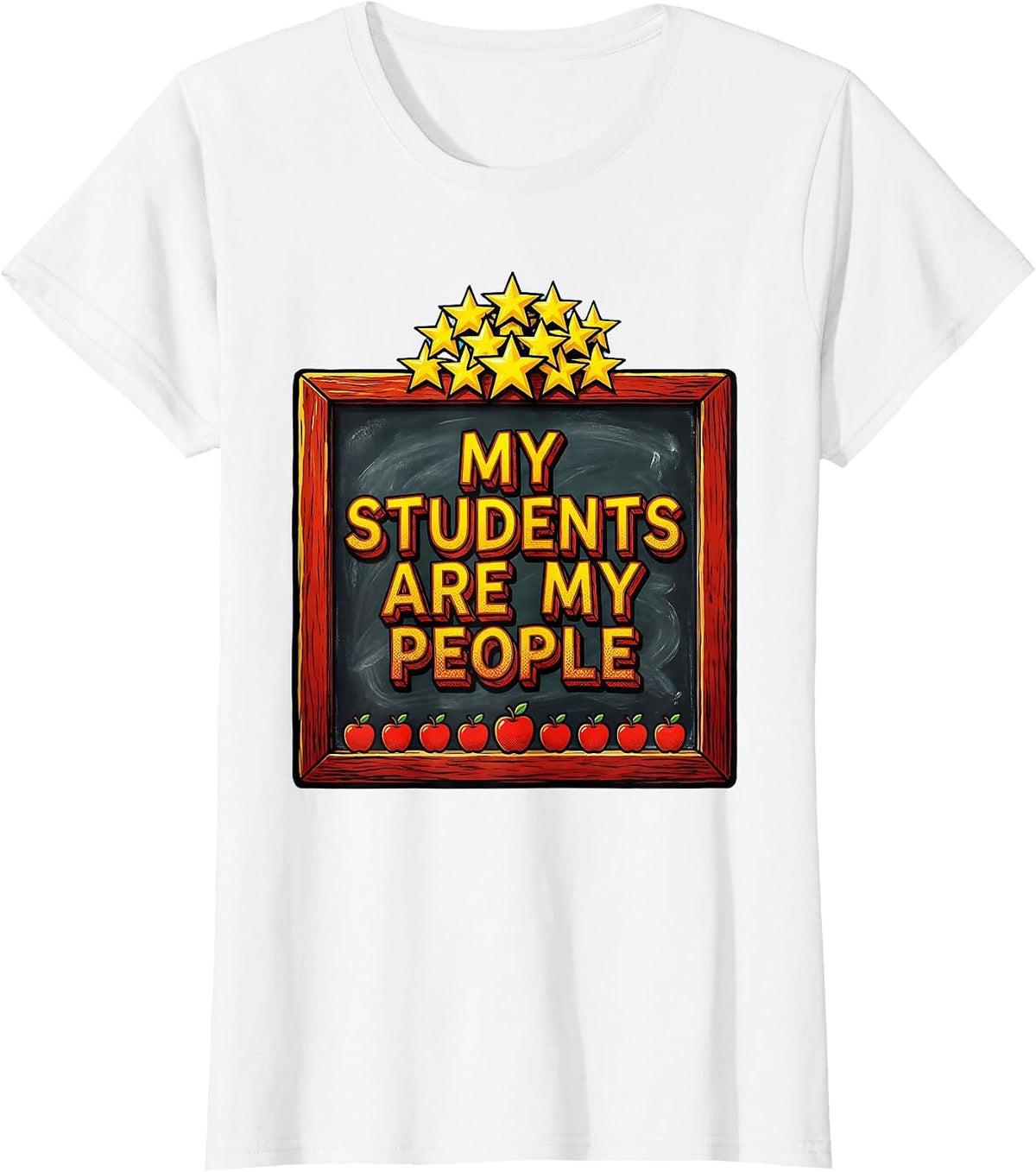 My Students Are My People Elementary Teacher T-Shirt - White