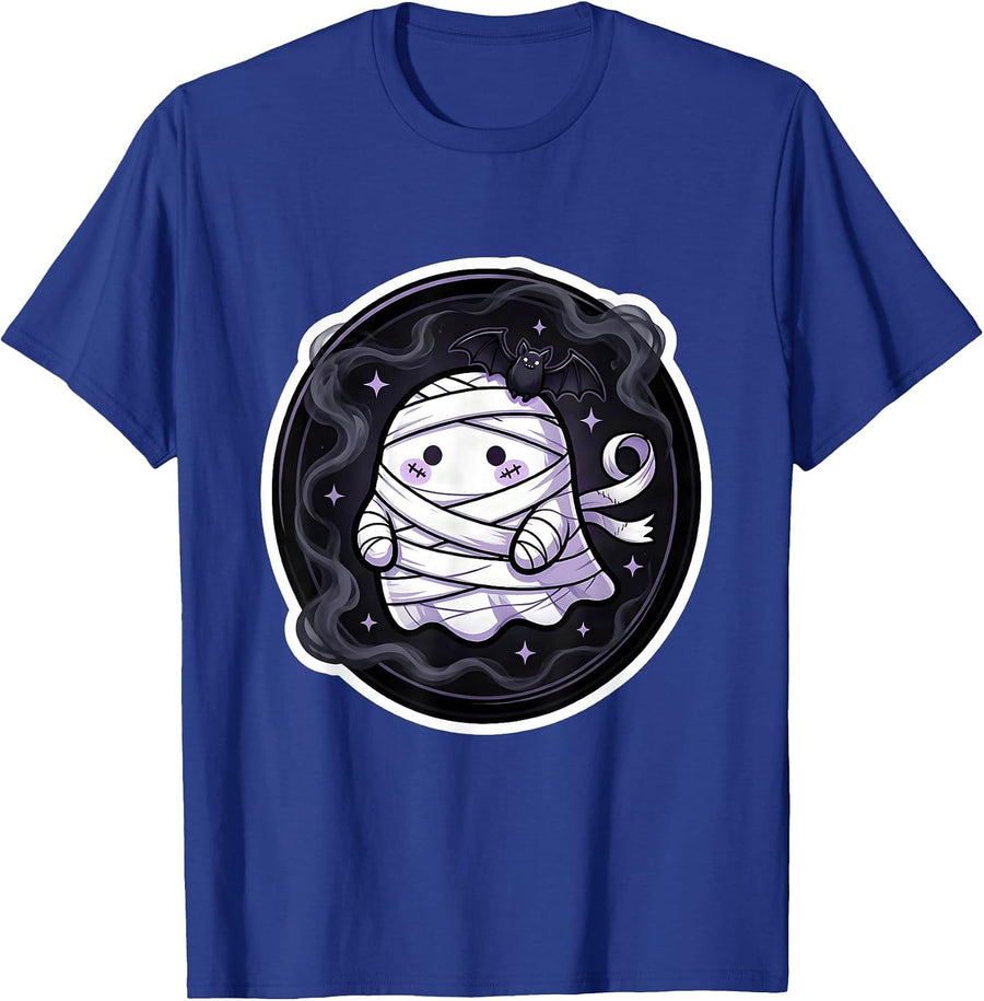 Emo Bandage Unraveling Into Dark Smoke Design T-Shirt - Royal Blue
