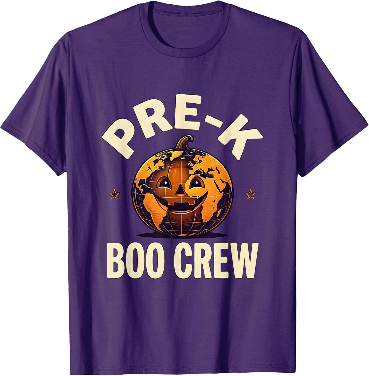 Pre-K Boo Crew Funny Preschool Teacher Halloween Group T-Shirt - Purple