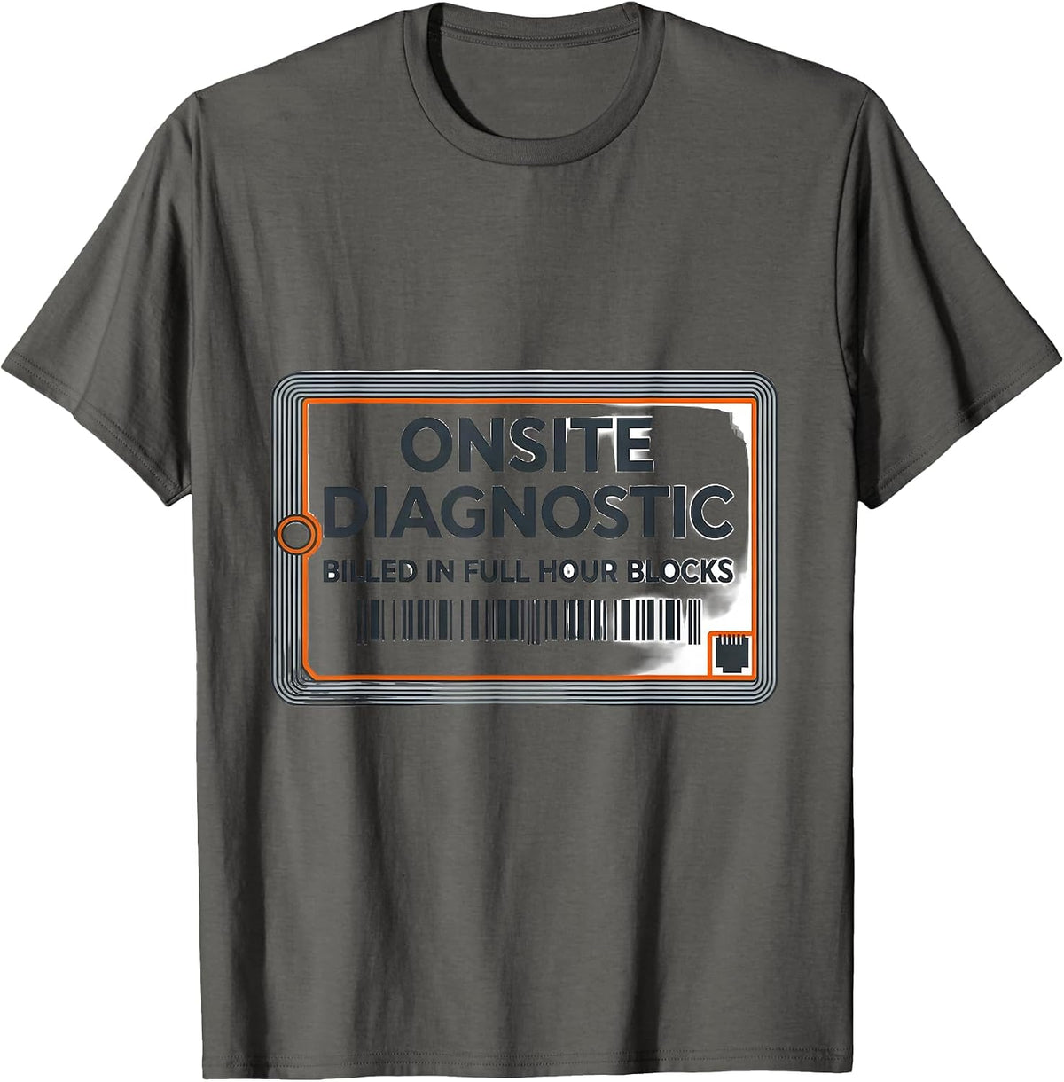 Onsite Diagnostic Billed In Full Hour Blocks Technician T-Shirt - Asphalt Grey