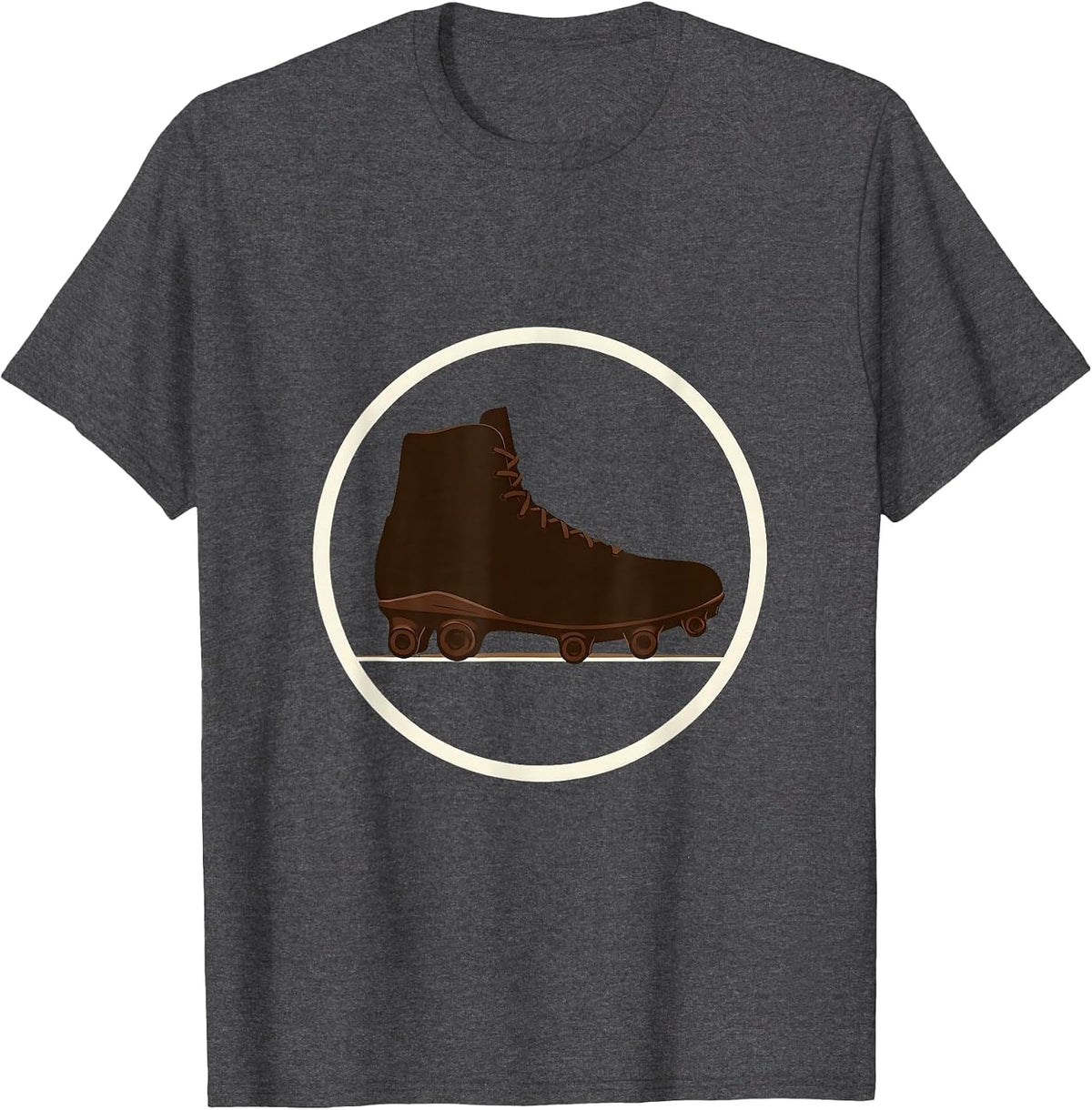 Muddy Rugby Boots Stomping the Field T-Shirt - Dark Heather Grey