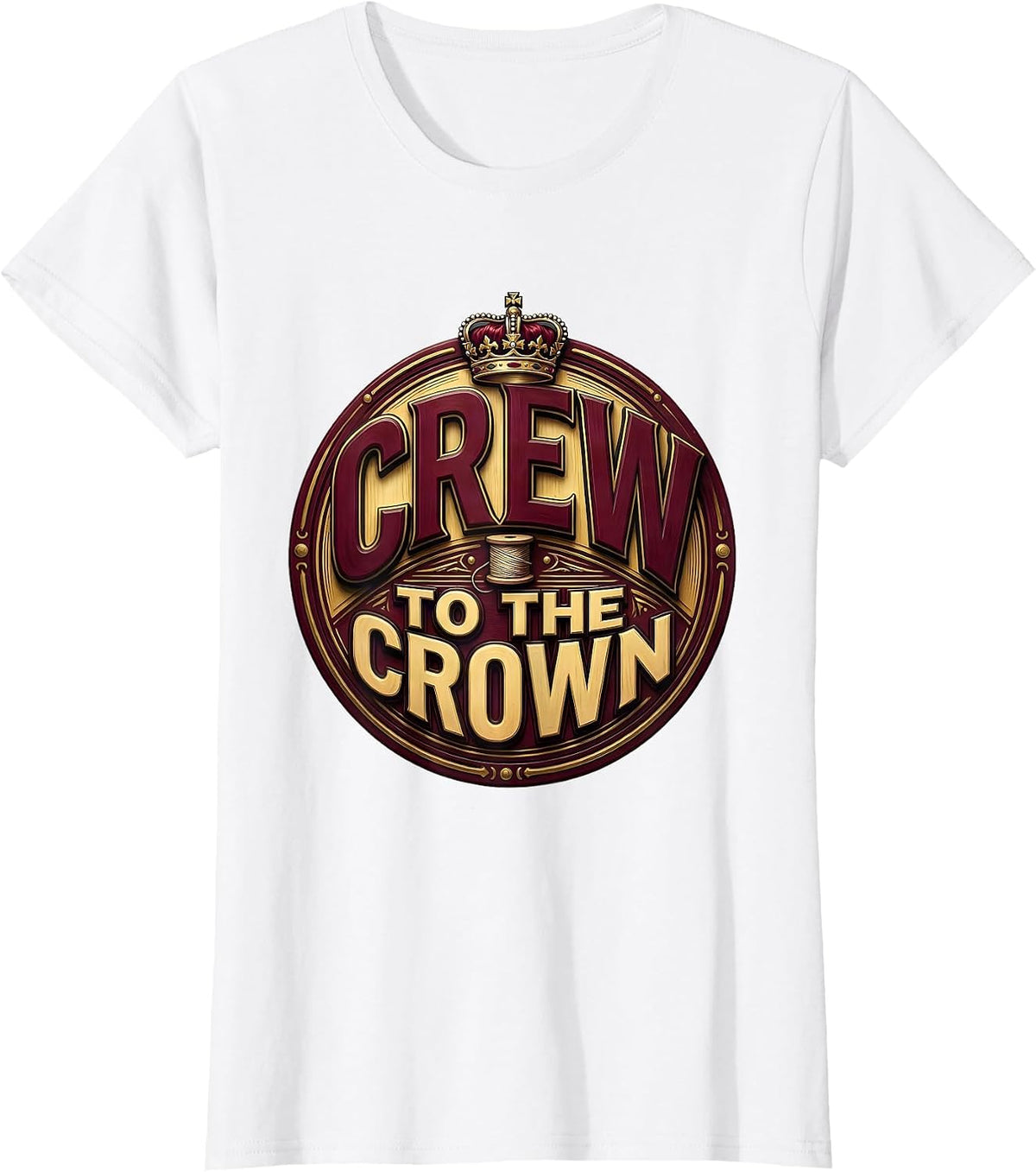 Crew To The Crown Funny Dental Hygienist Vintage Collegiate T-Shirt - White