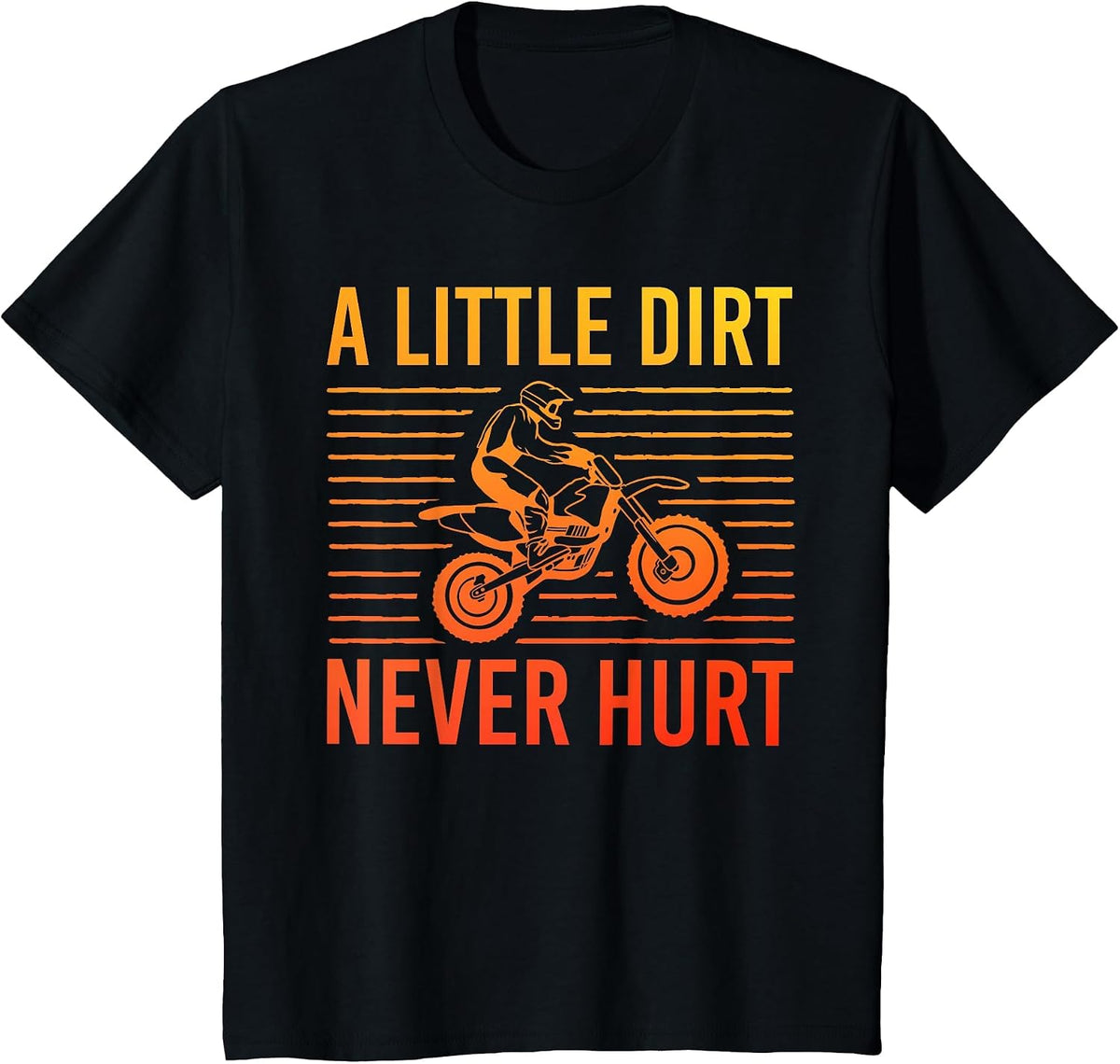 Cool Dirt Bike Art for Men Women Motor Bike Dirtbike Racing T-Shirt - Black
