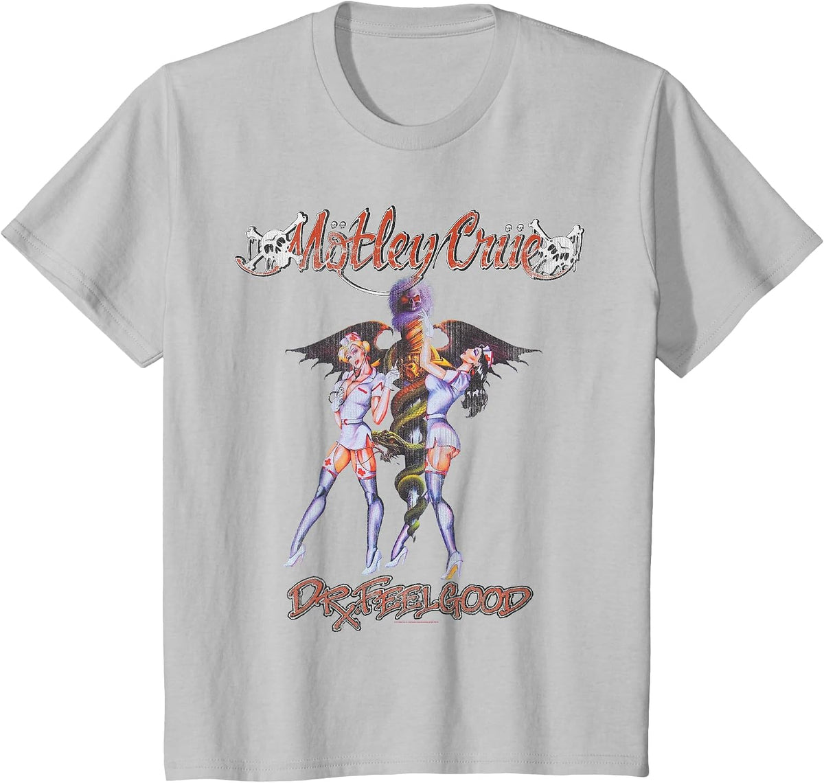 Mötley Crüe Dr. Feelgood T-Shirt - Silver Grey