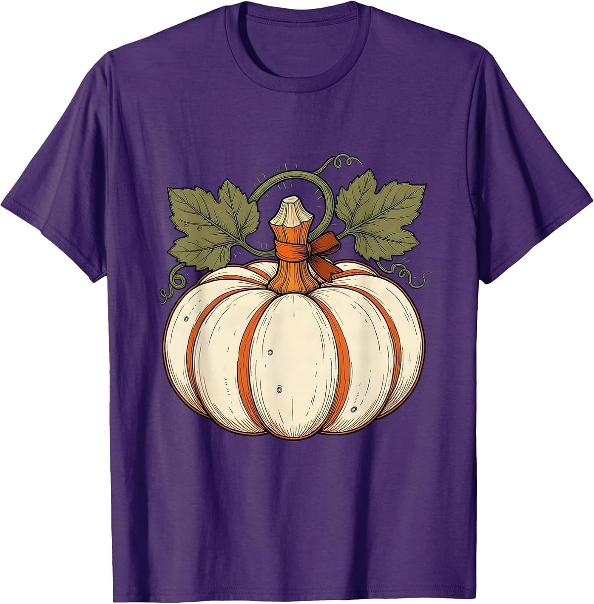 Men's Harvest Squash Retro Autumn Lover Fall Gift T-Shirt - Purple