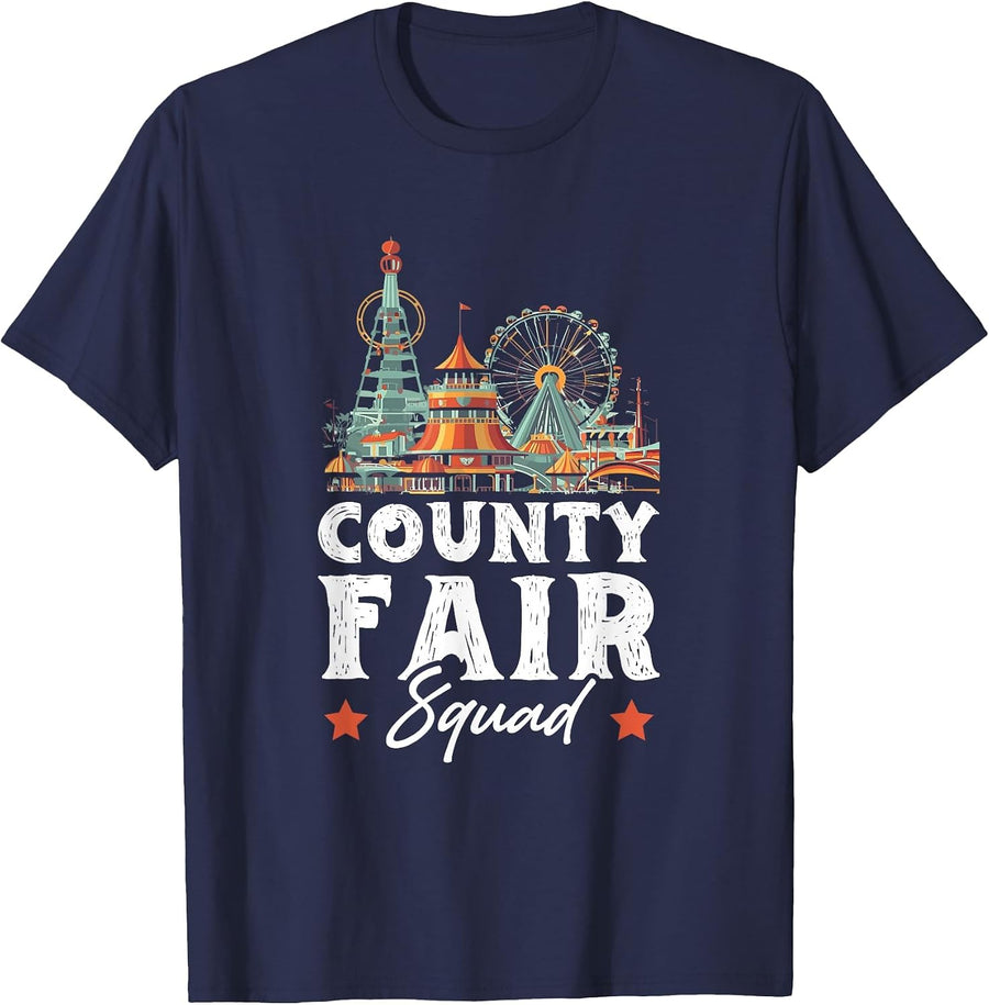 County Fair Squad T-Shirt - Navy Blue