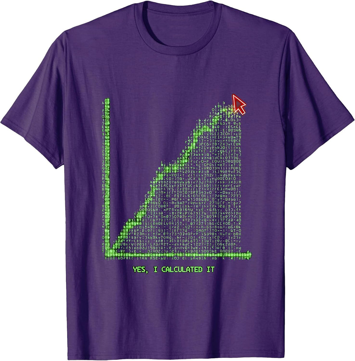 Men's Yes I Calculated It Funny Chemistry Science Nerd Gift T-Shirt - Purple