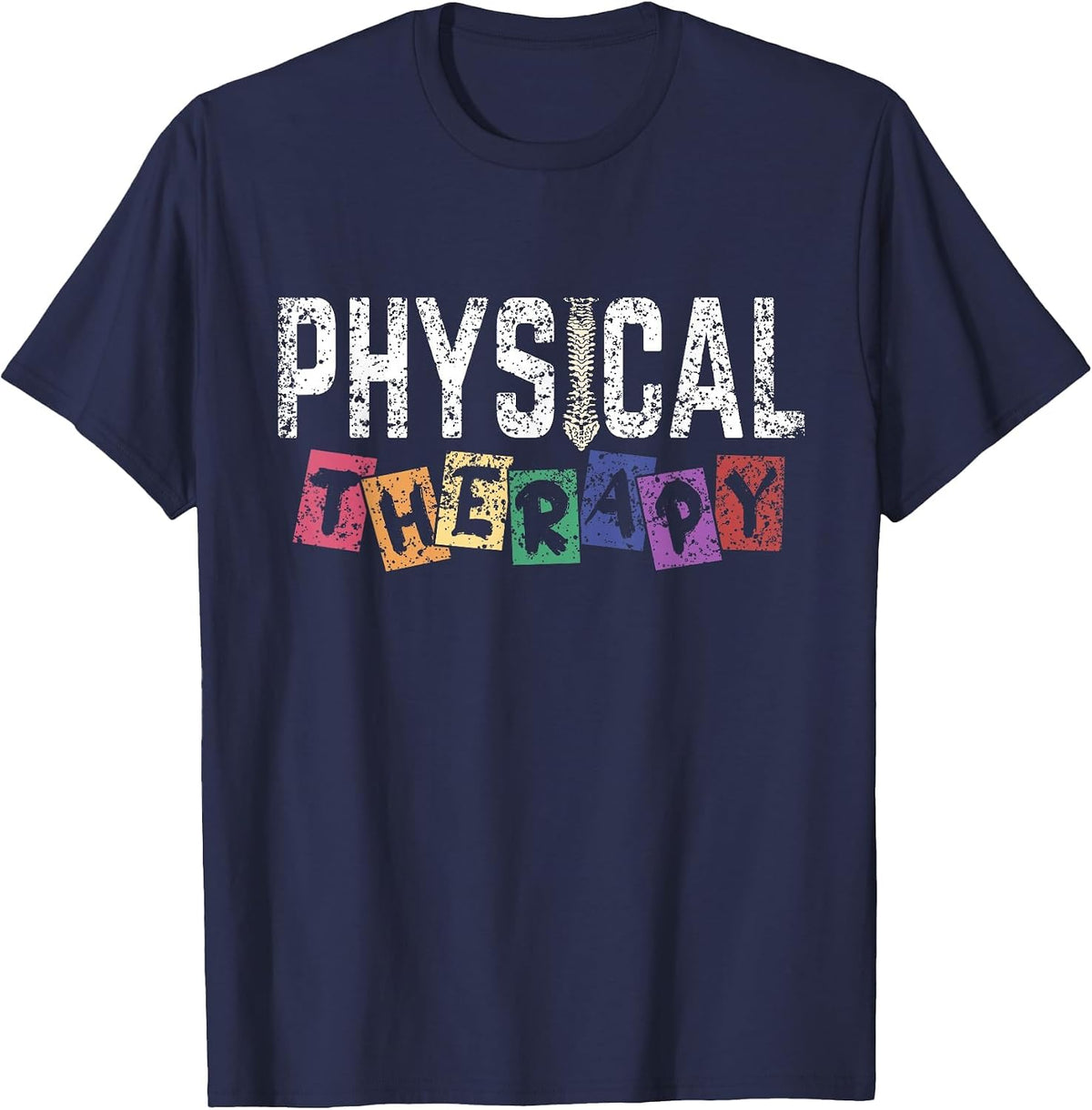 Physical Therapy Pt Women Job Physical Therapist T-Shirt - Navy Blue