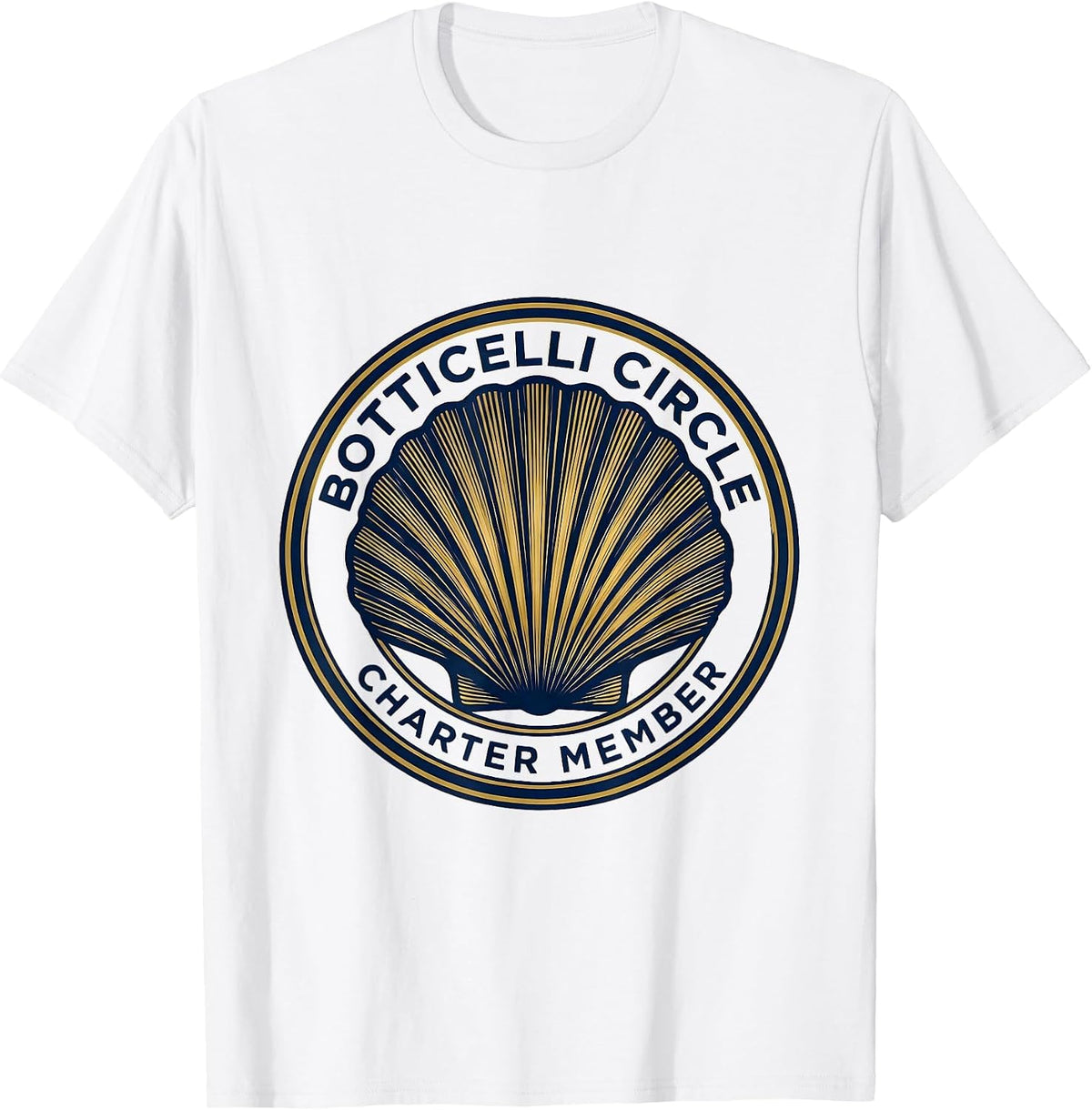 Men's Botticelli Circle Charter Member Art History Enthusiast Gift T-Shirt - White