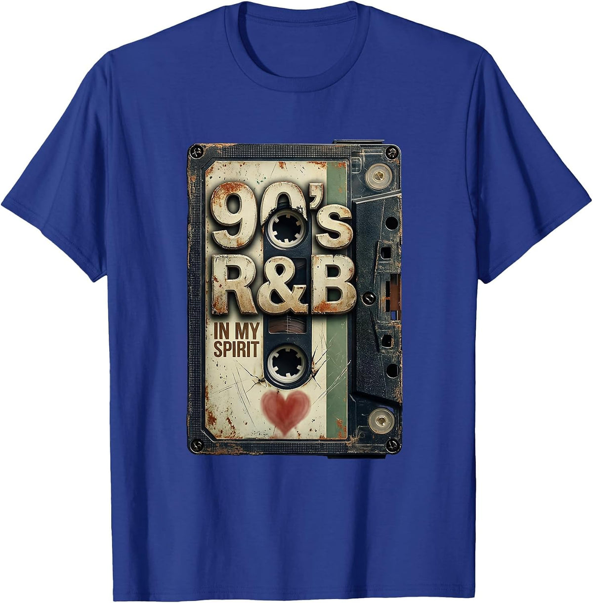 90s R&B In My Spirit Vintage Soul Music Fan Retro T-Shirt - Royal Blue