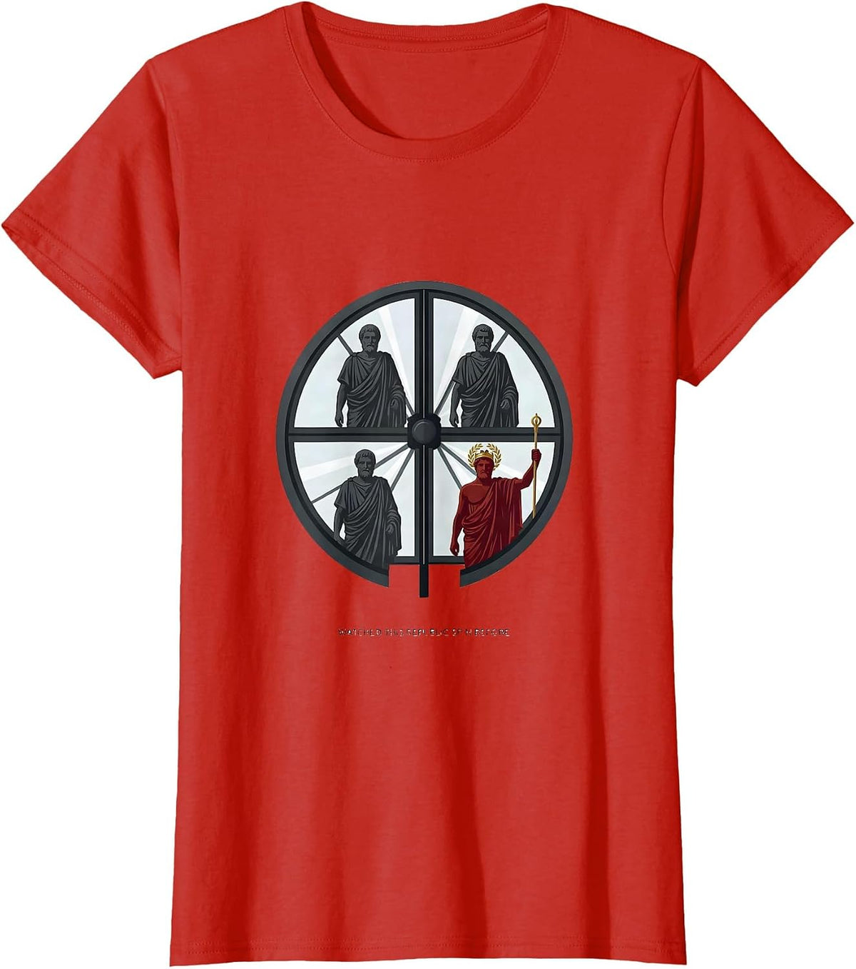 Women's Watched This Republic Spin Before Funny History Buff T-Shirt - Red