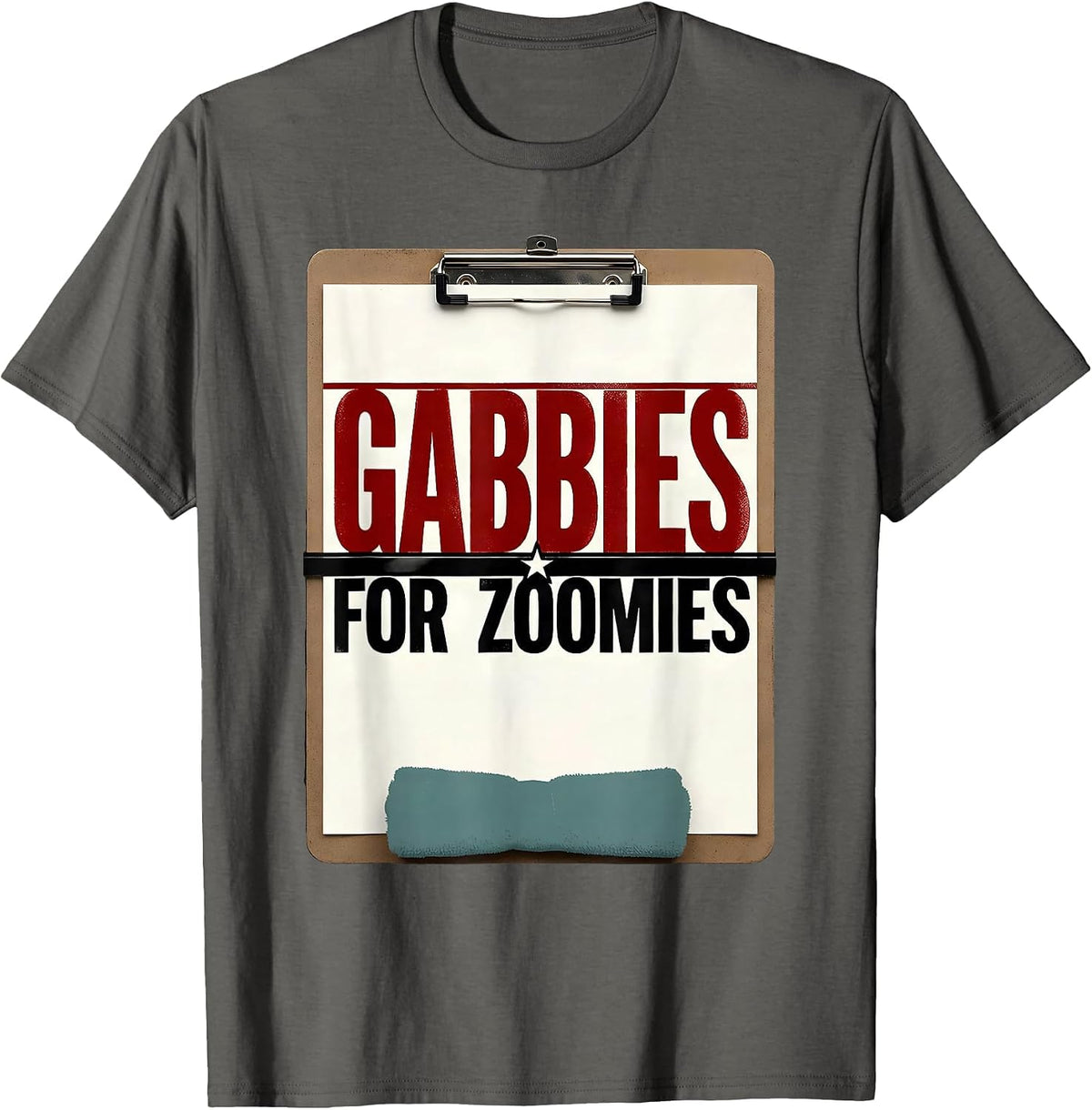 Gabbies For Zoomies Funny Vet Tech Veterinary Technician T-Shirt - Asphalt Grey
