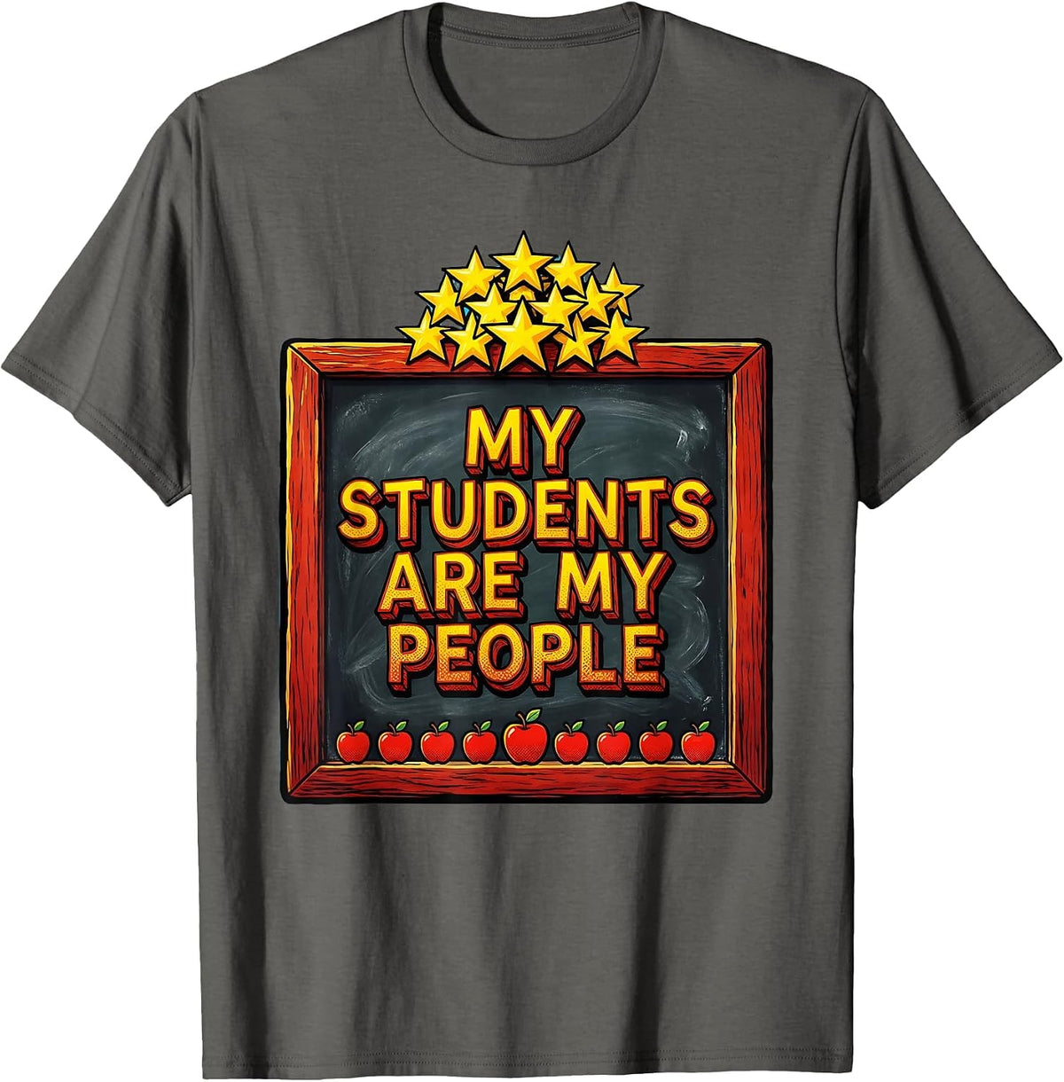 My Students Are My People Elementary Teacher T-Shirt - Asphalt Grey