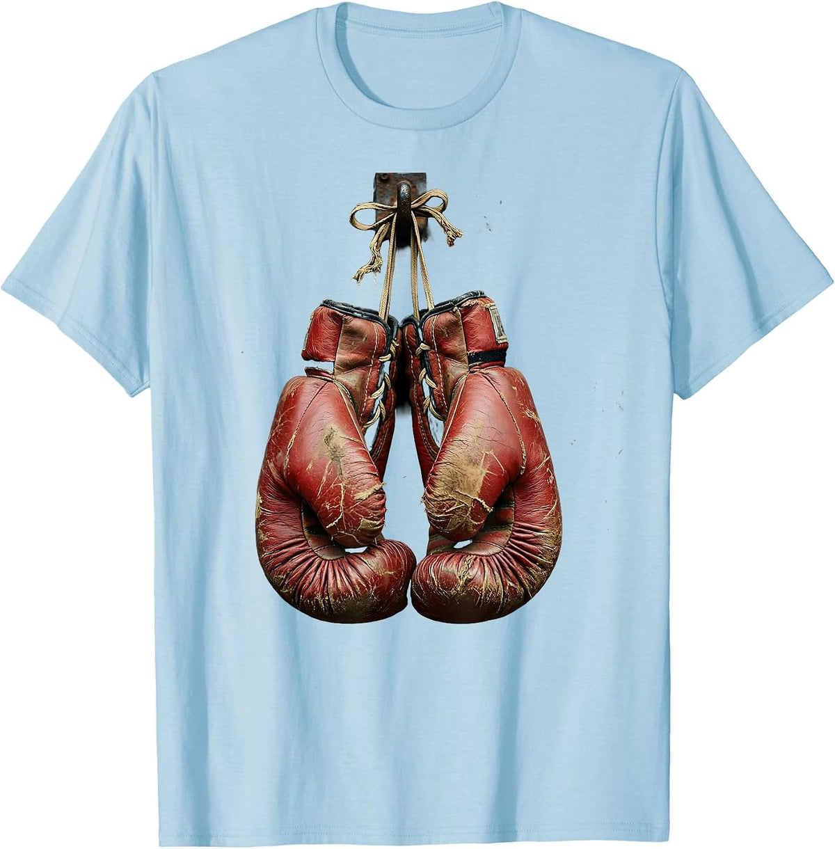 60th Birthday Boxing Gloves Graphic Tee T-Shirt - Baby Blue