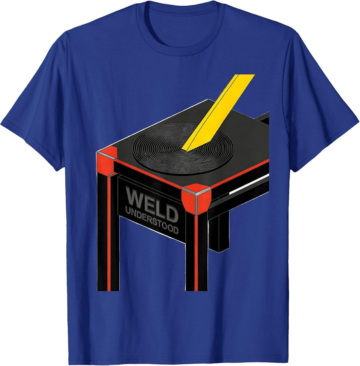 Weld Understood Bauhaus Modernist Welder Trade Humor T-Shirt - Royal Blue