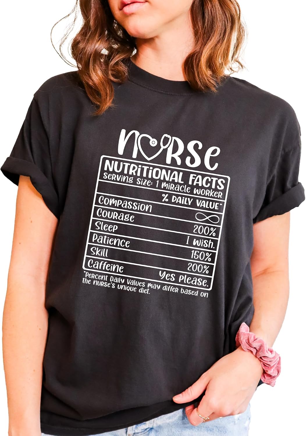 Nurse T-Shirt Medical School Shirt Retro Look Oversized Unisex Graphic Tee for Nurse 100% Cotton Premium Quality Gift for