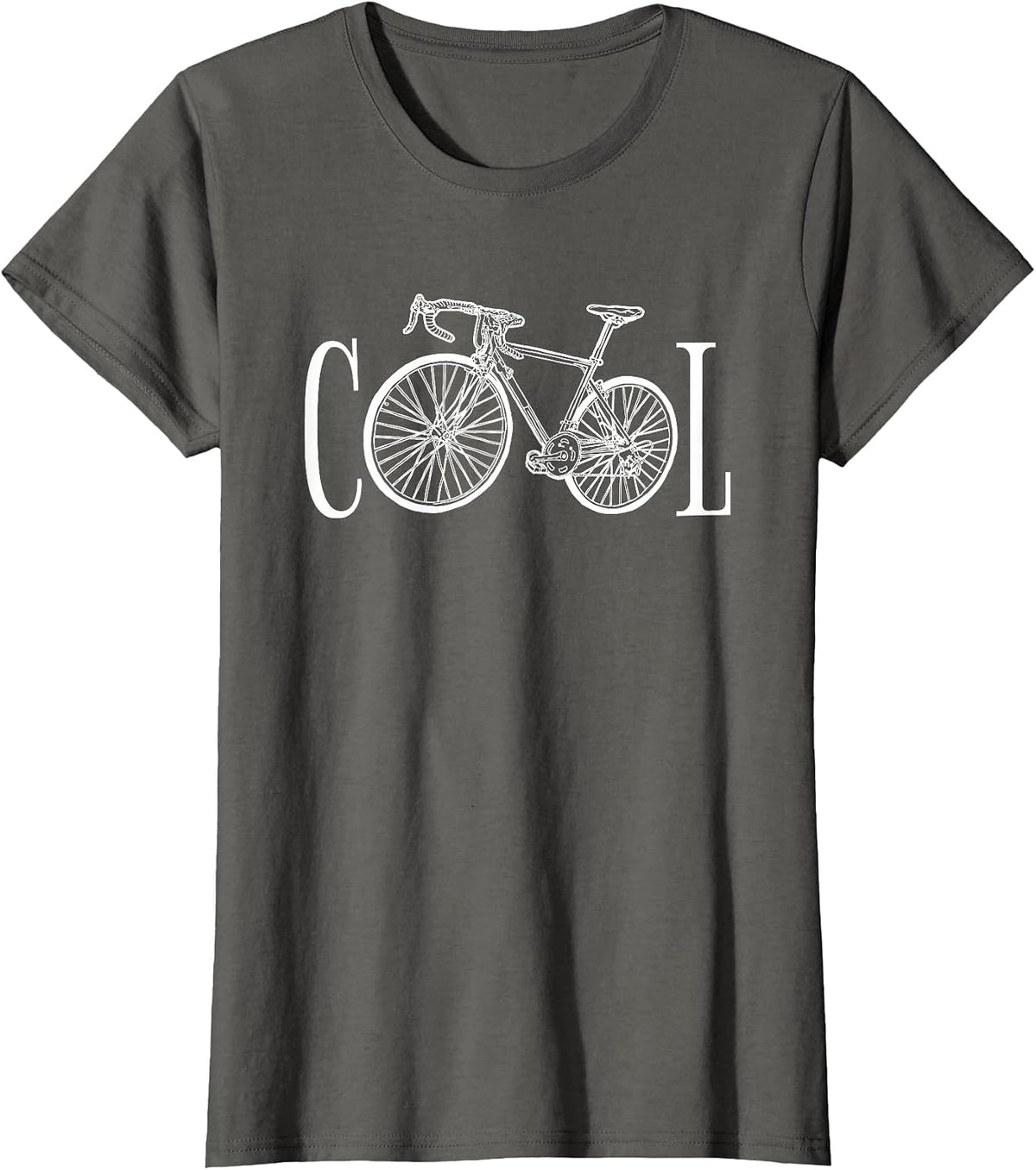 Cool Road Bike Fan Cool Road Cyclists T-Shirt - Asphalt Grey