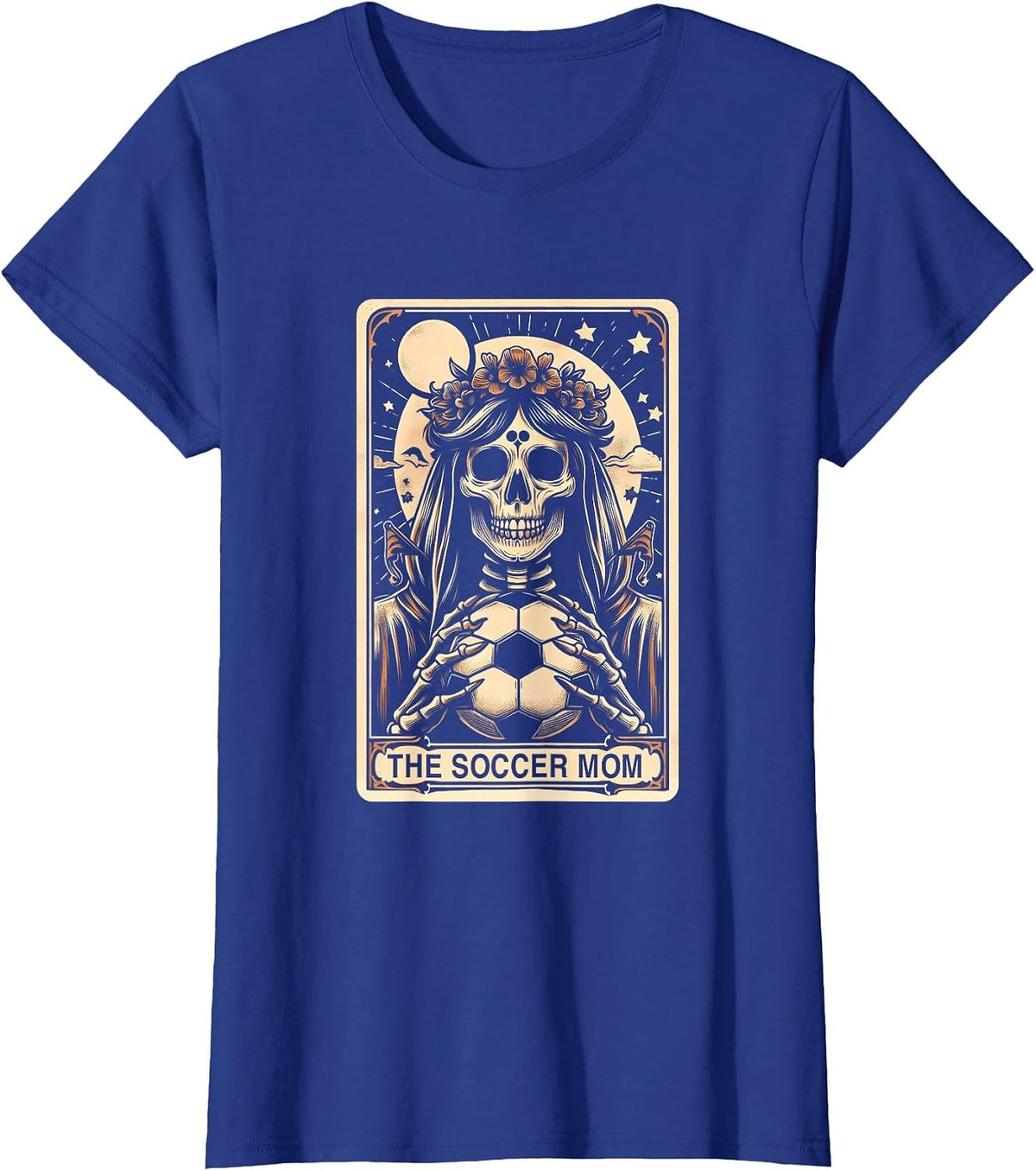 Soccer Mom Tarot Card Vintage Halloween Soccer Mama Mother T-Shirt - Royal Blue