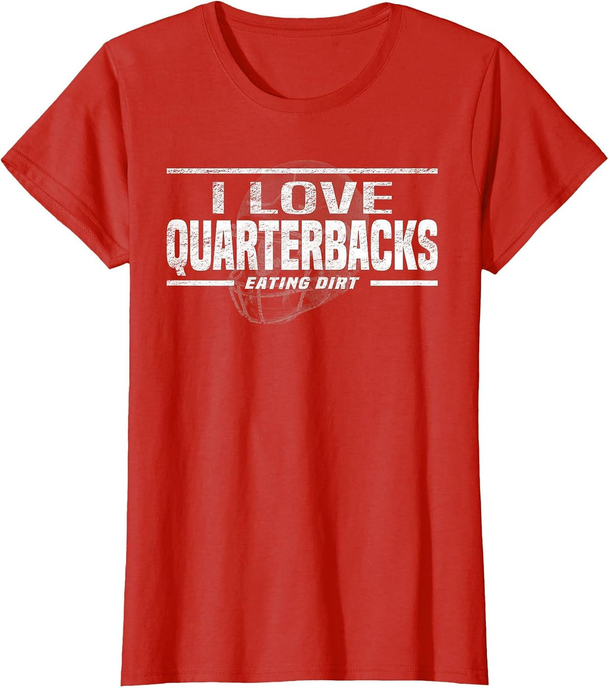 Defensive End, Funny Football T-Shirt - Red