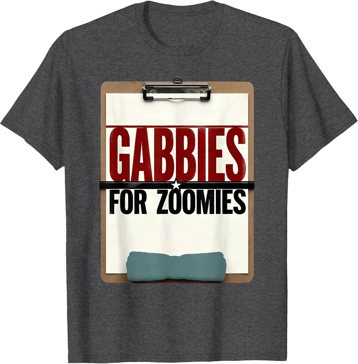Gabbies For Zoomies Funny Vet Tech Veterinary Technician T-Shirt - Dark Heather Grey