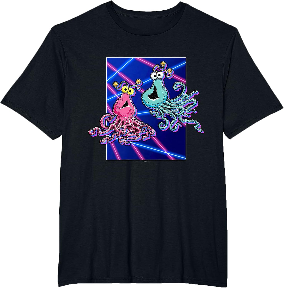 Sesame Street Yip Yip Lasers T-Shirt - Black