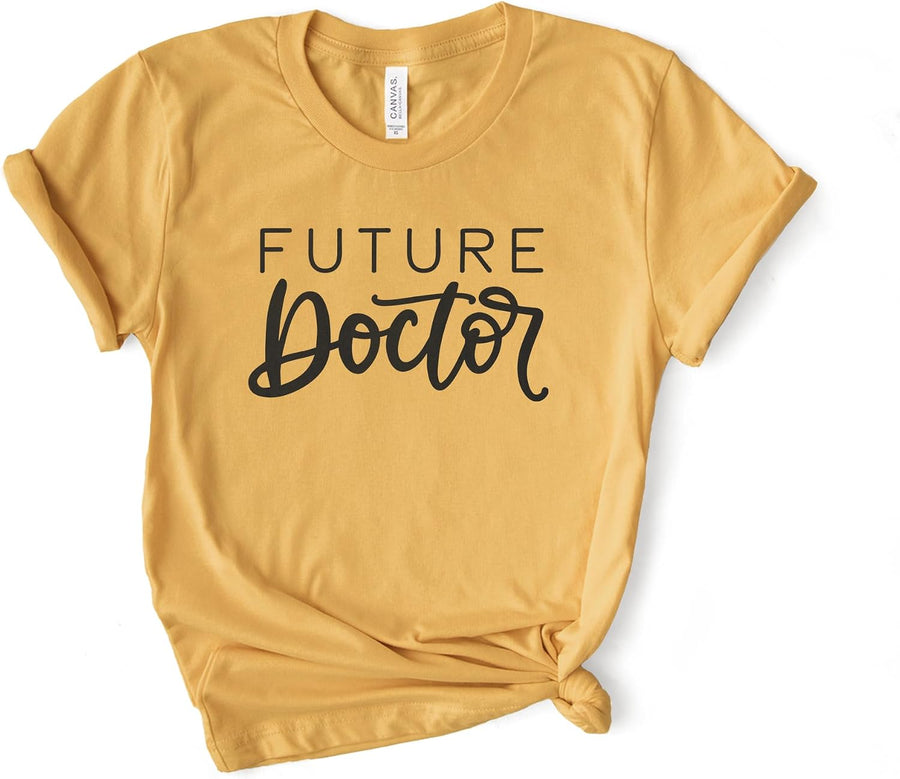 Future Doctor Medical Student Shirt, Bella Canvas® Soft-Feel Unisex Tee - Heather Mustard