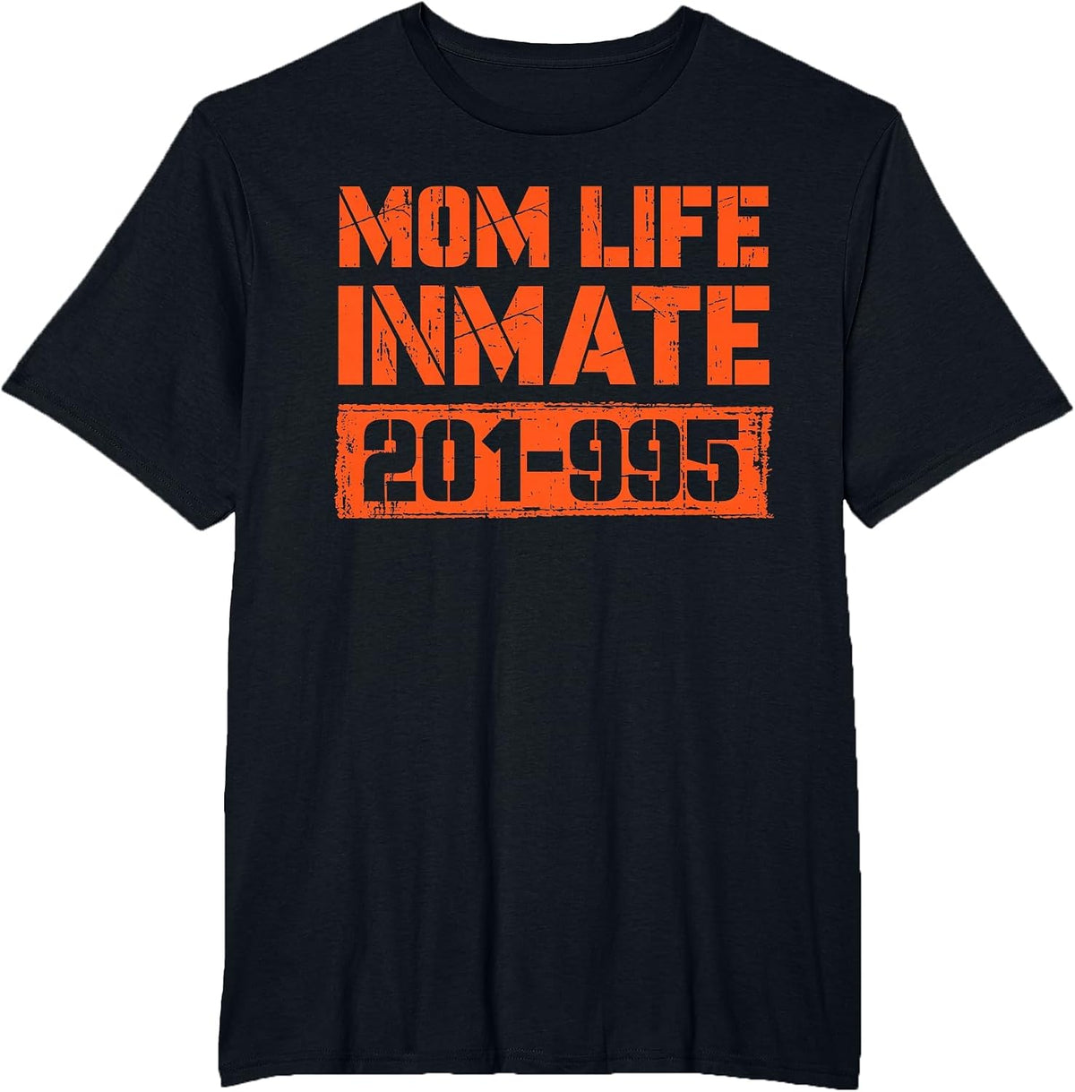 Mom Life Jail Inmate Funny Prisoner Spooky Halloween Costume T-Shirt - Black