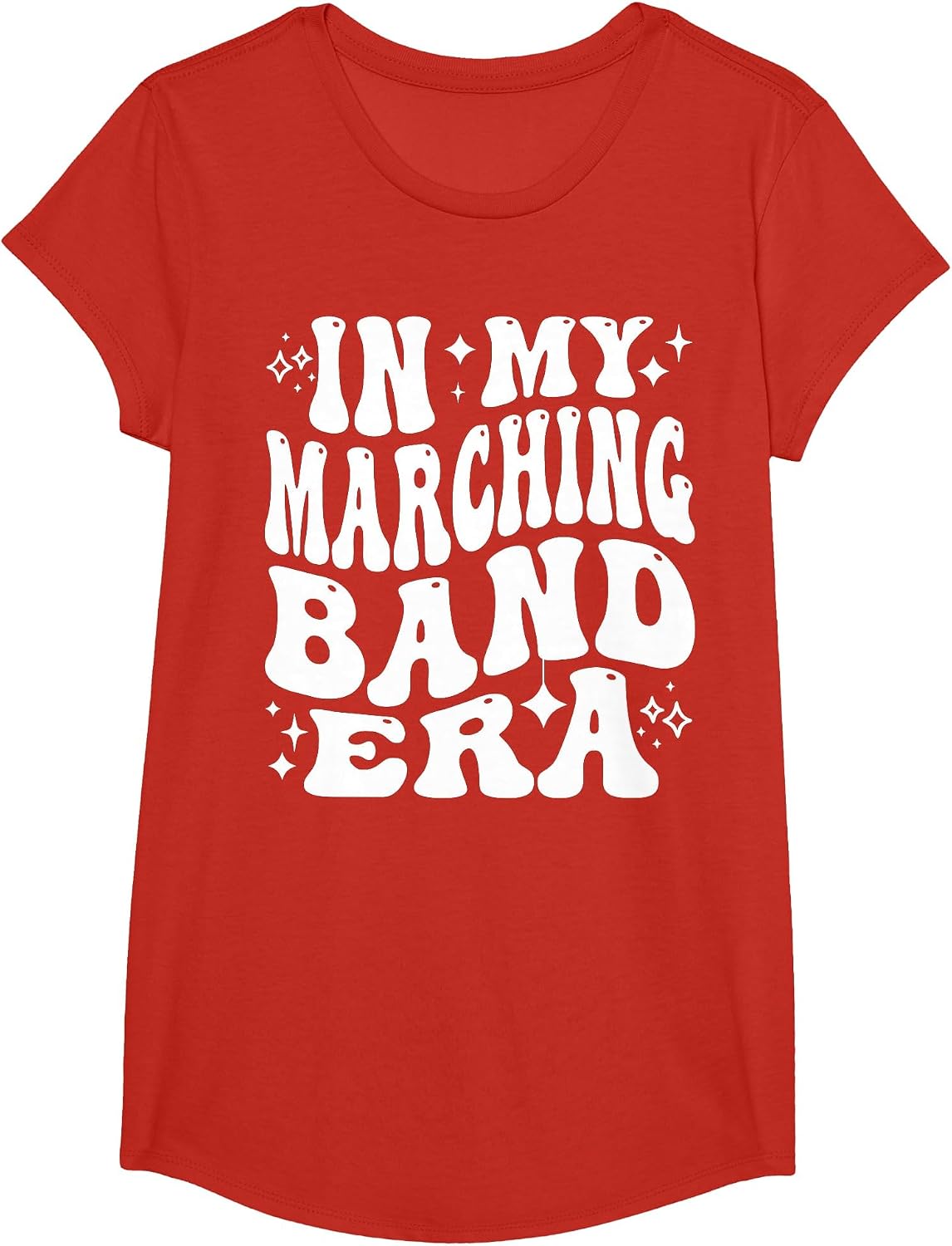 in My Marching Band Era Musician Practice Band Life T-Shirt - Girls Red